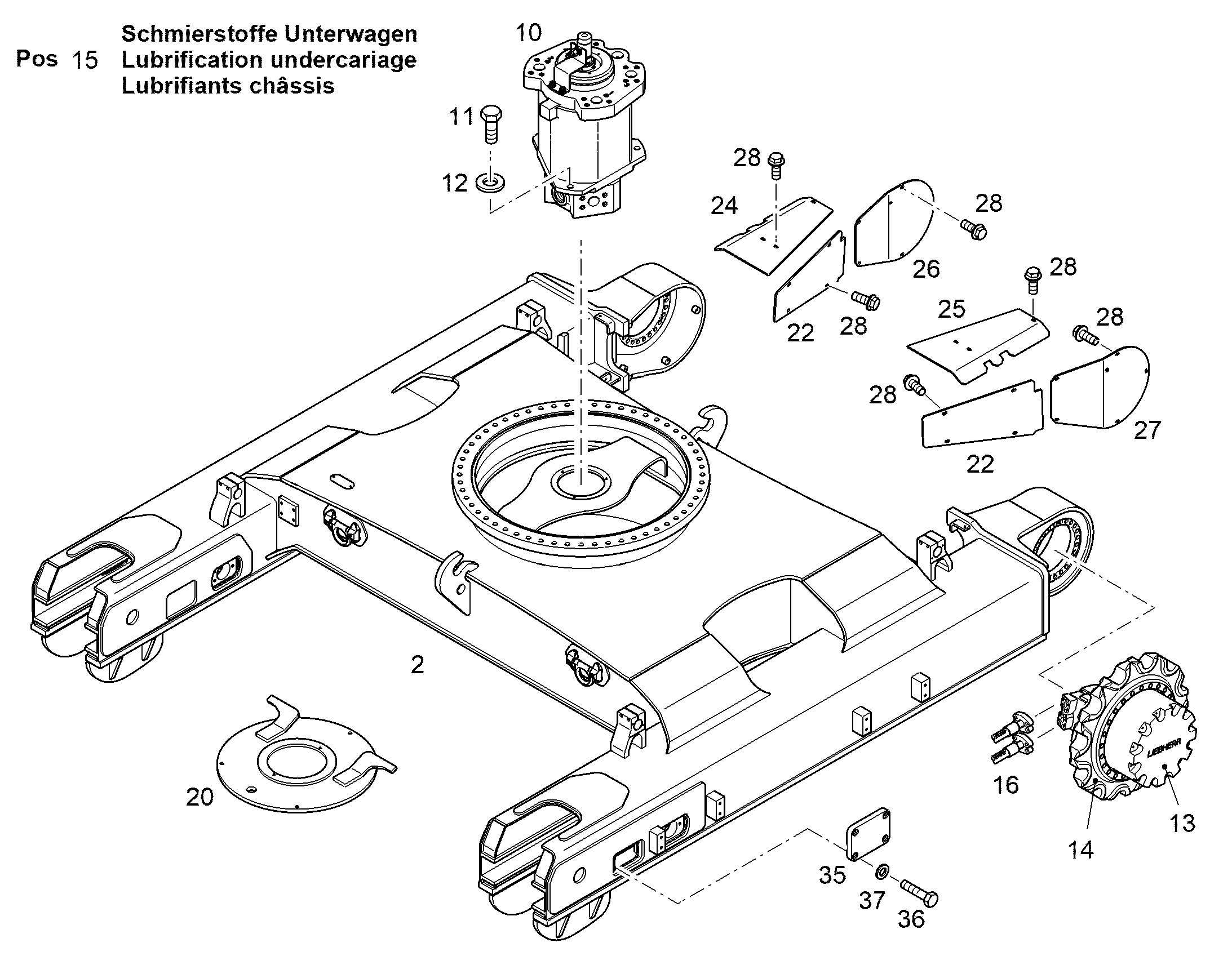 ГИДРАВЛИЧЕСКАЯ СИСТЕМА 12979269 LIEBHERR