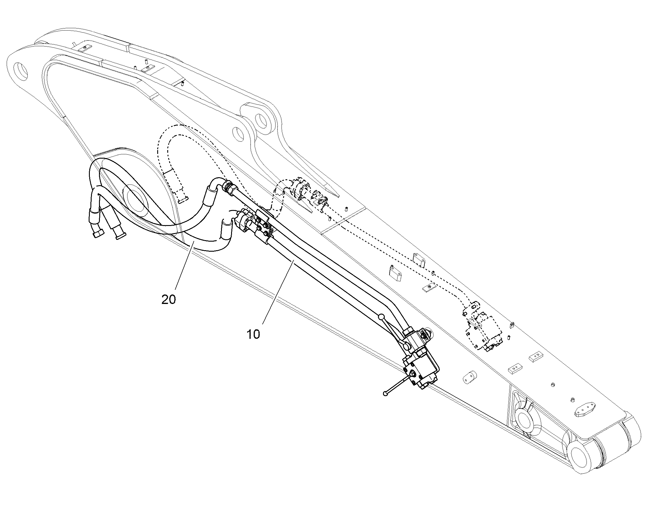 ПРОВОДКА МОНТАЖ AHS F.Bypass 12936473 LIEBHERR