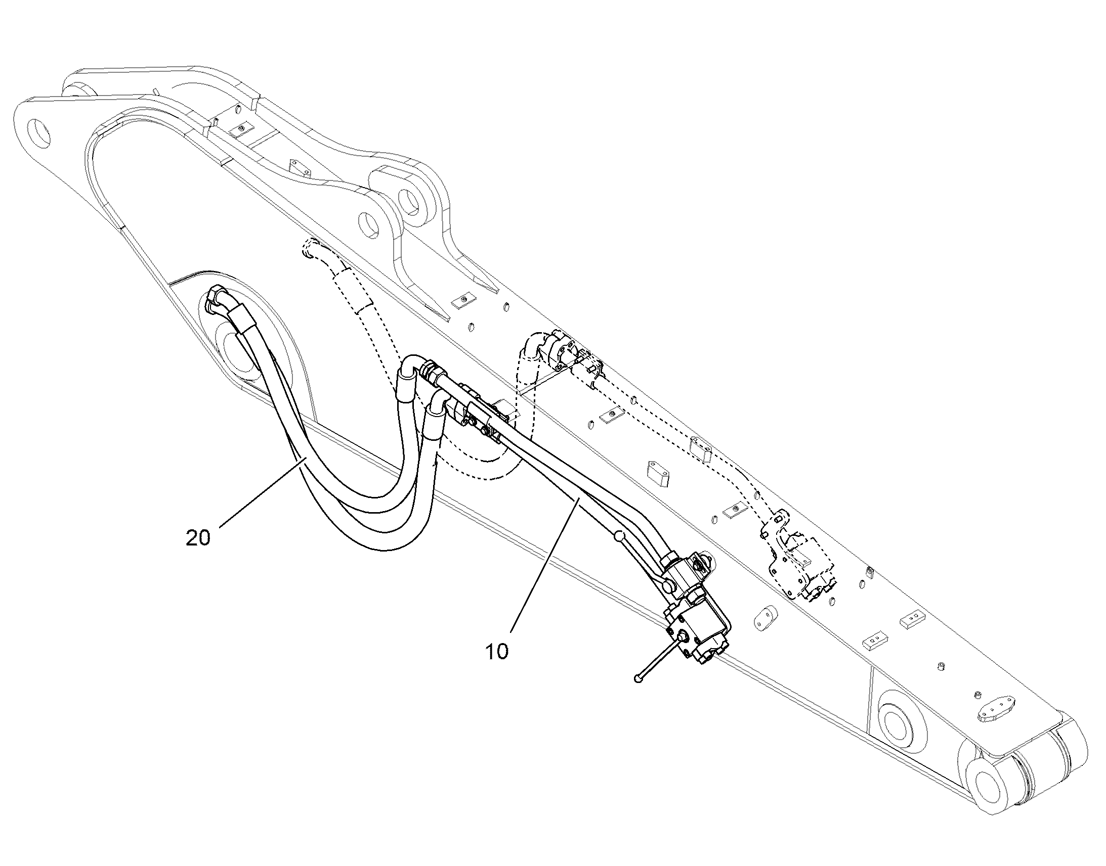 ПРОВОДКА МОНТАЖ AHS F.Bypass 12932243 LIEBHERR