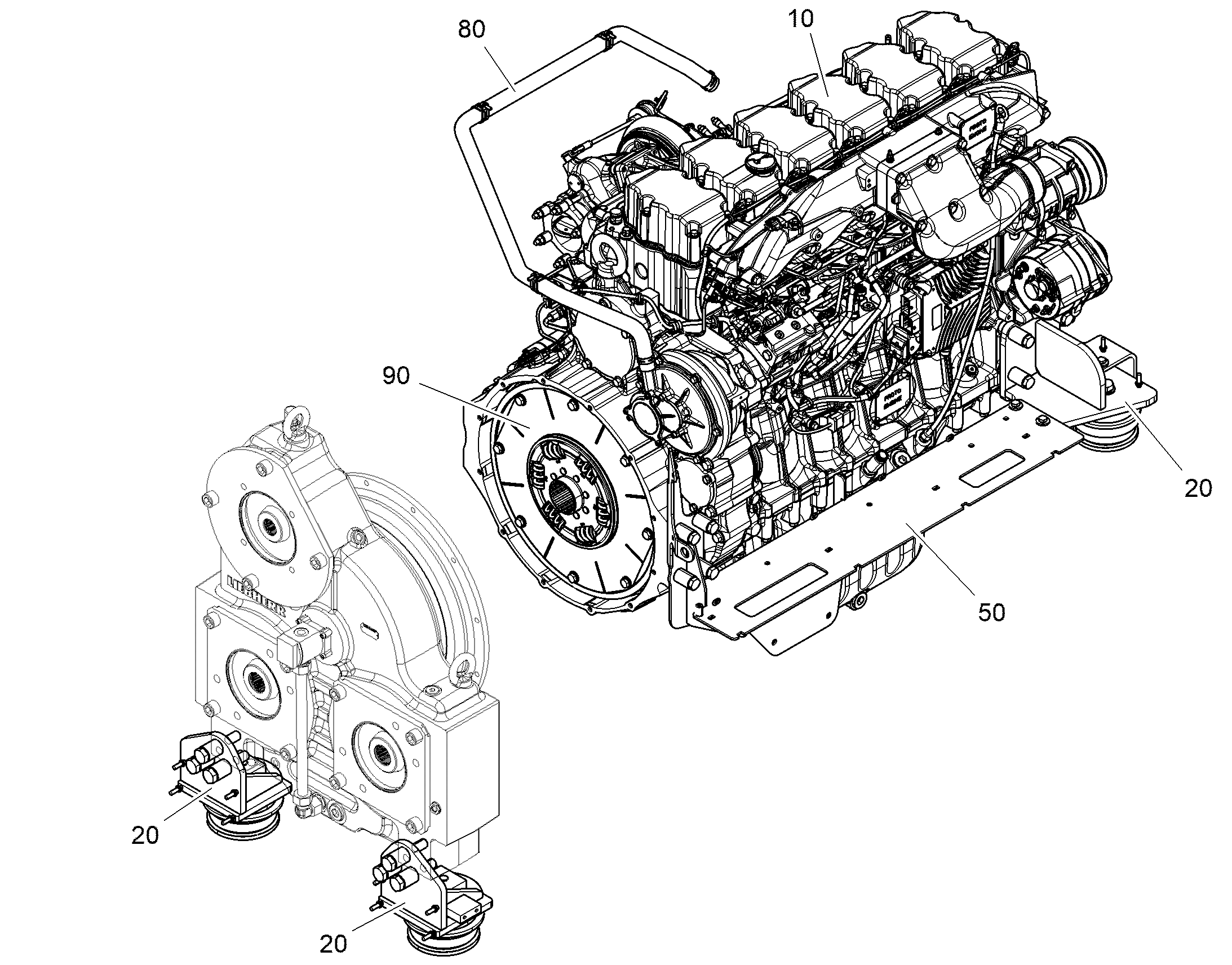 ОПОРЫ ДВИГАТЕЛЯ 12916216 LIEBHERR