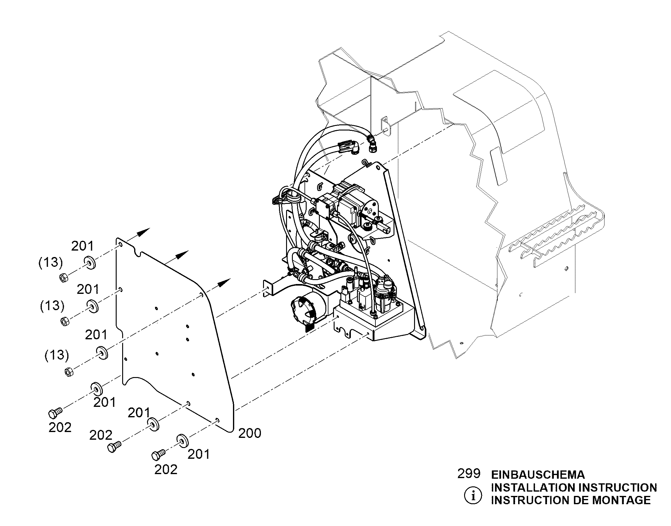 УДЕРЖИВАЮЩАЯ КОНСОЛЬ 12900270 LIEBHERR