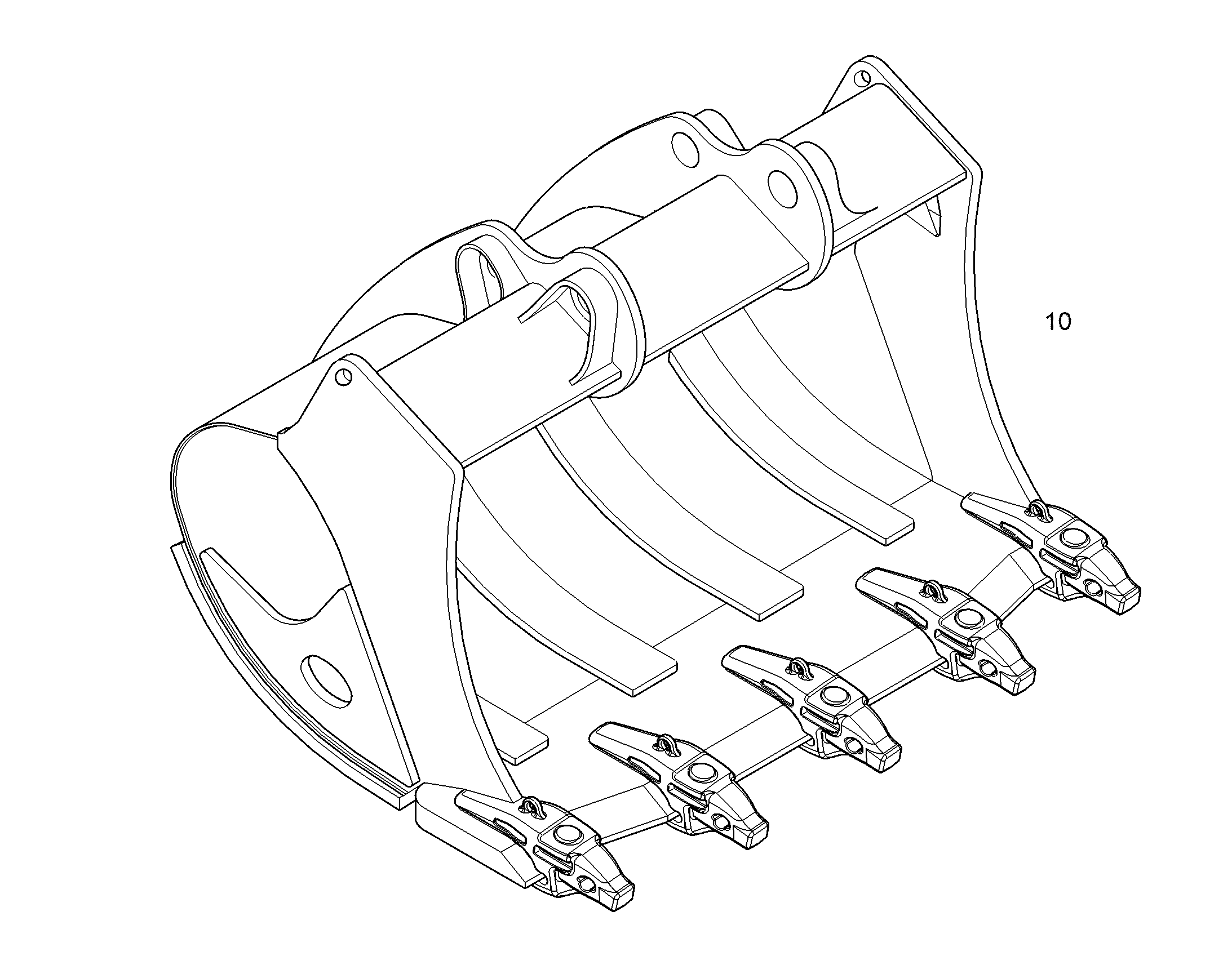ЛОПАТА ОБРАТНАЯ HDV 1950mm 2,70m³ 13552533 LIEBHERR