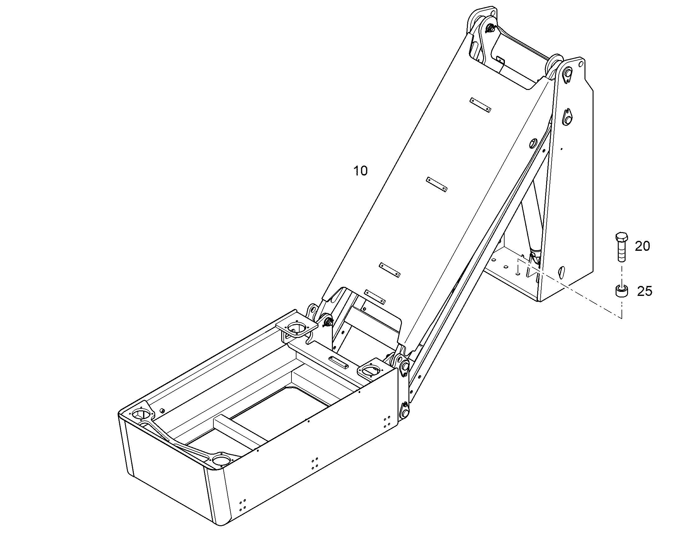 МЕХАНИЗМ ПОДЪЕМА КАБИНЫ 12205674 LIEBHERR