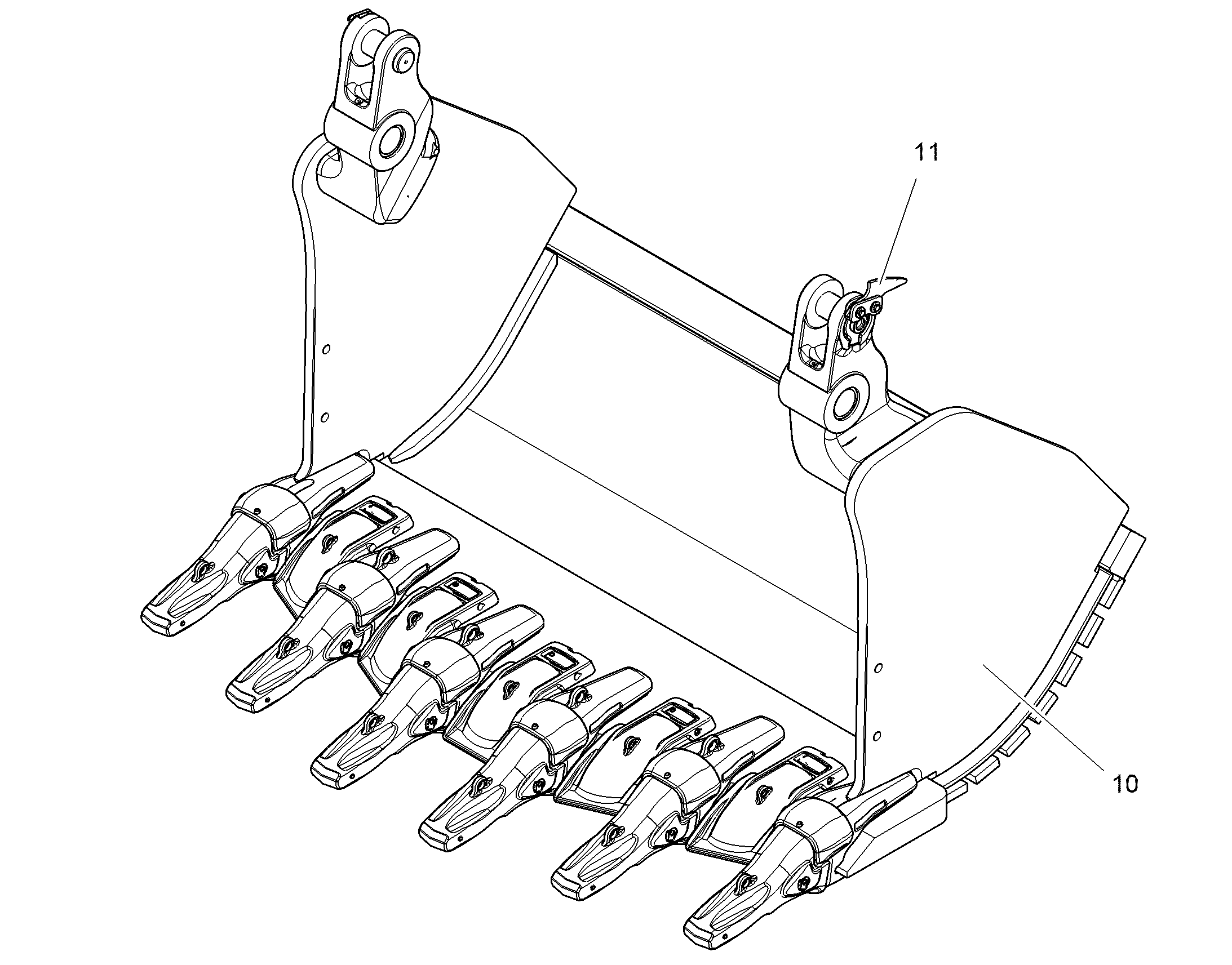 КРЫШКА КОВША 2600MM 4.5M3 12562662 LIEBHERR