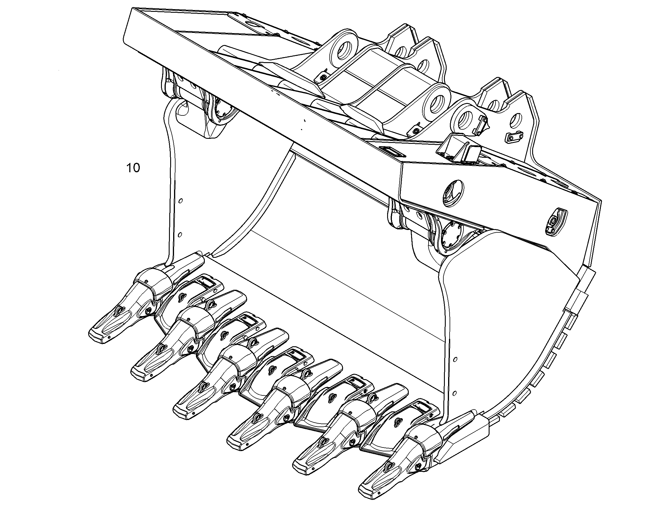 КОВШ ОТКИДНОЙ 2600MM 4,5M3 12562661 LIEBHERR