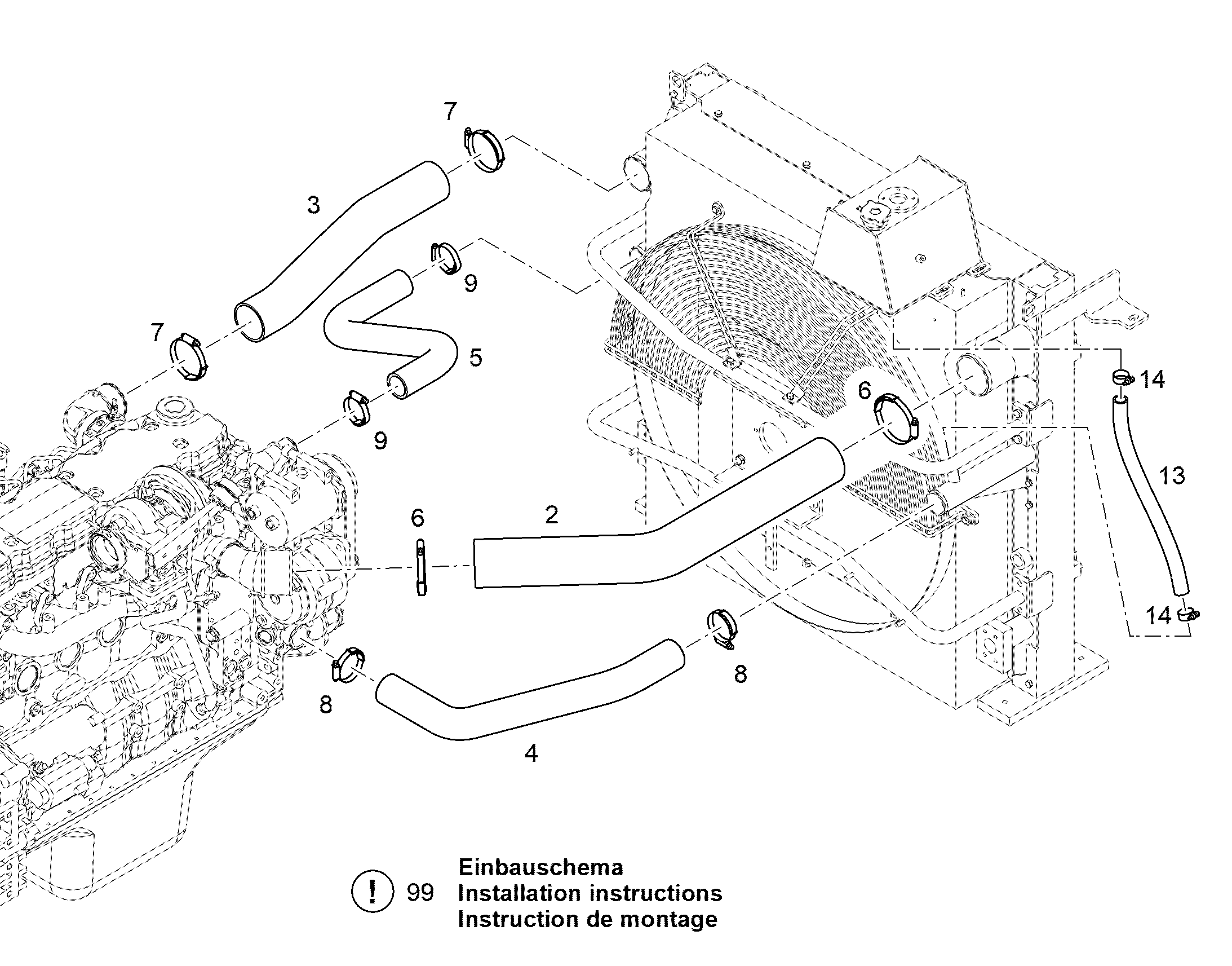 ВОЗДУХОВОД 75X5 13539263 LIEBHERR