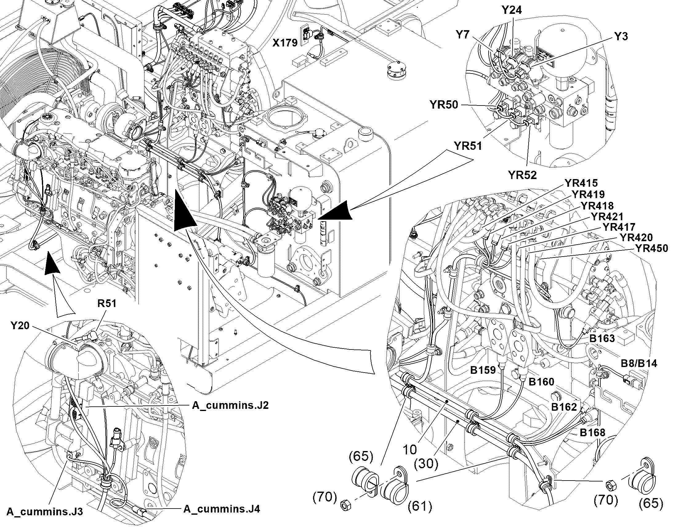 К-Т ПРОВ.ПОВ.ПЛАТФ.-ДВИГАТ. W300 13536627 LIEBHERR