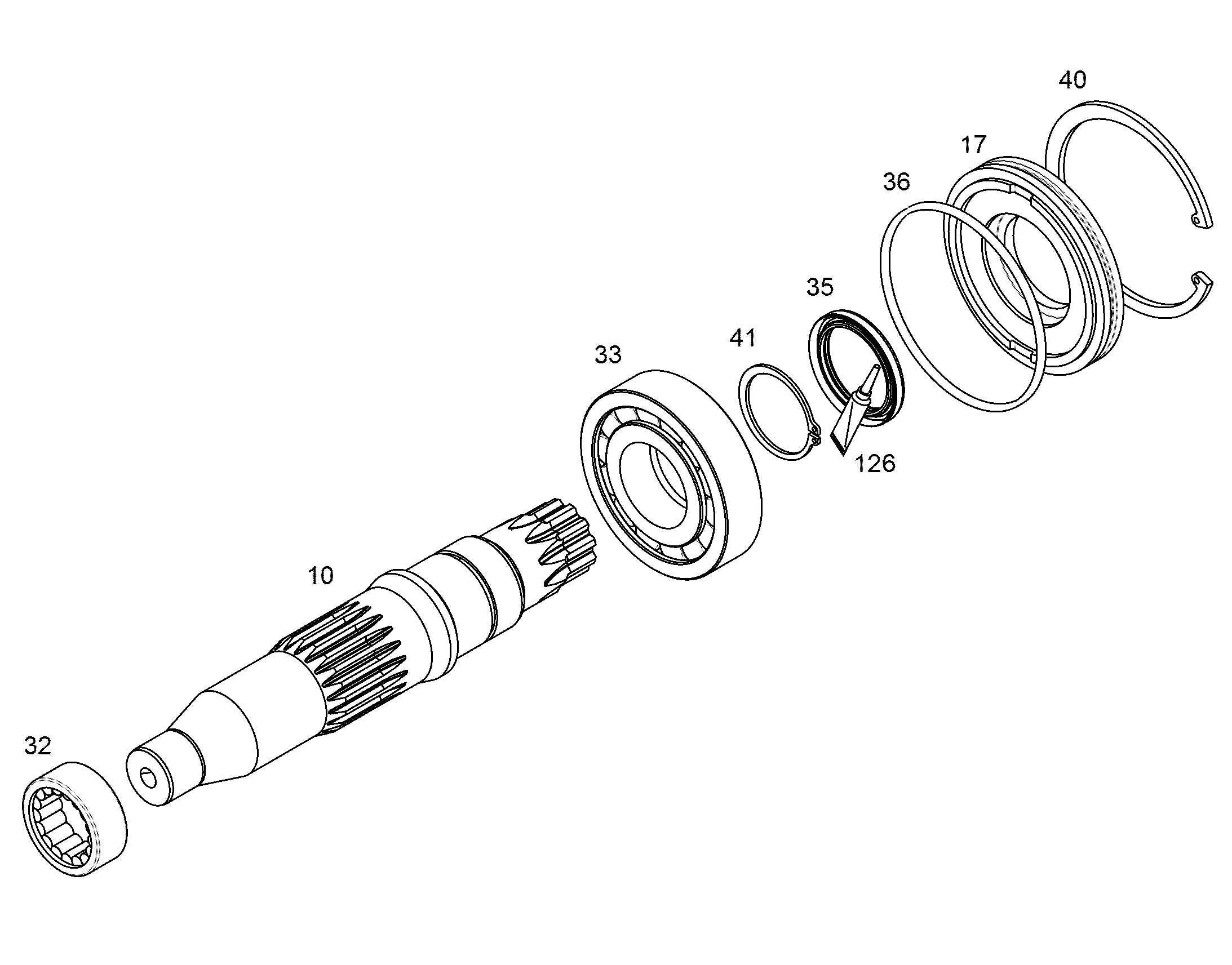 ВАЛ ПРИВОДНОЙ NG 075 9080787 LIEBHERR