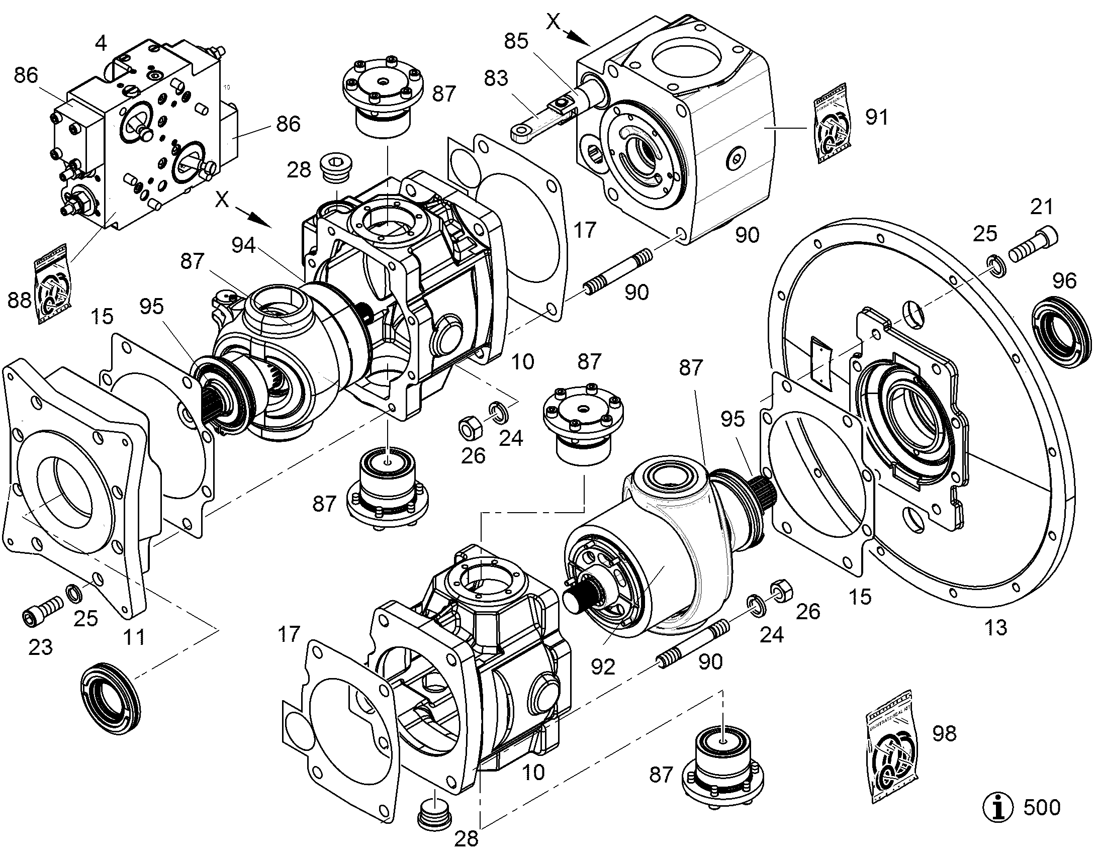 ШЕСТИГРАННАЯ ГАЙКА M14X1,5 4980547 LIEBHERR