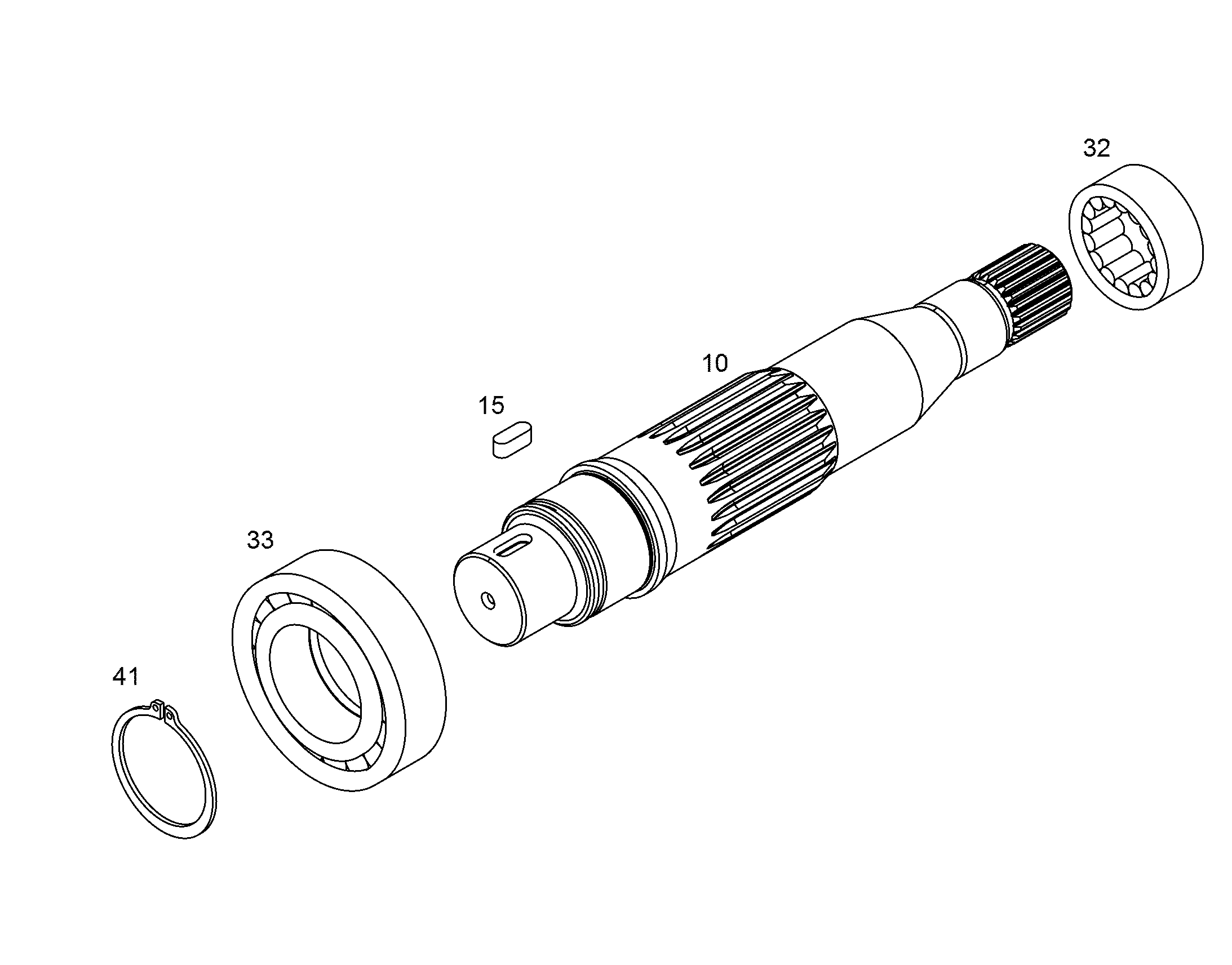 ВАЛ ПРИВОДНОЙ NG 100 9072669 LIEBHERR