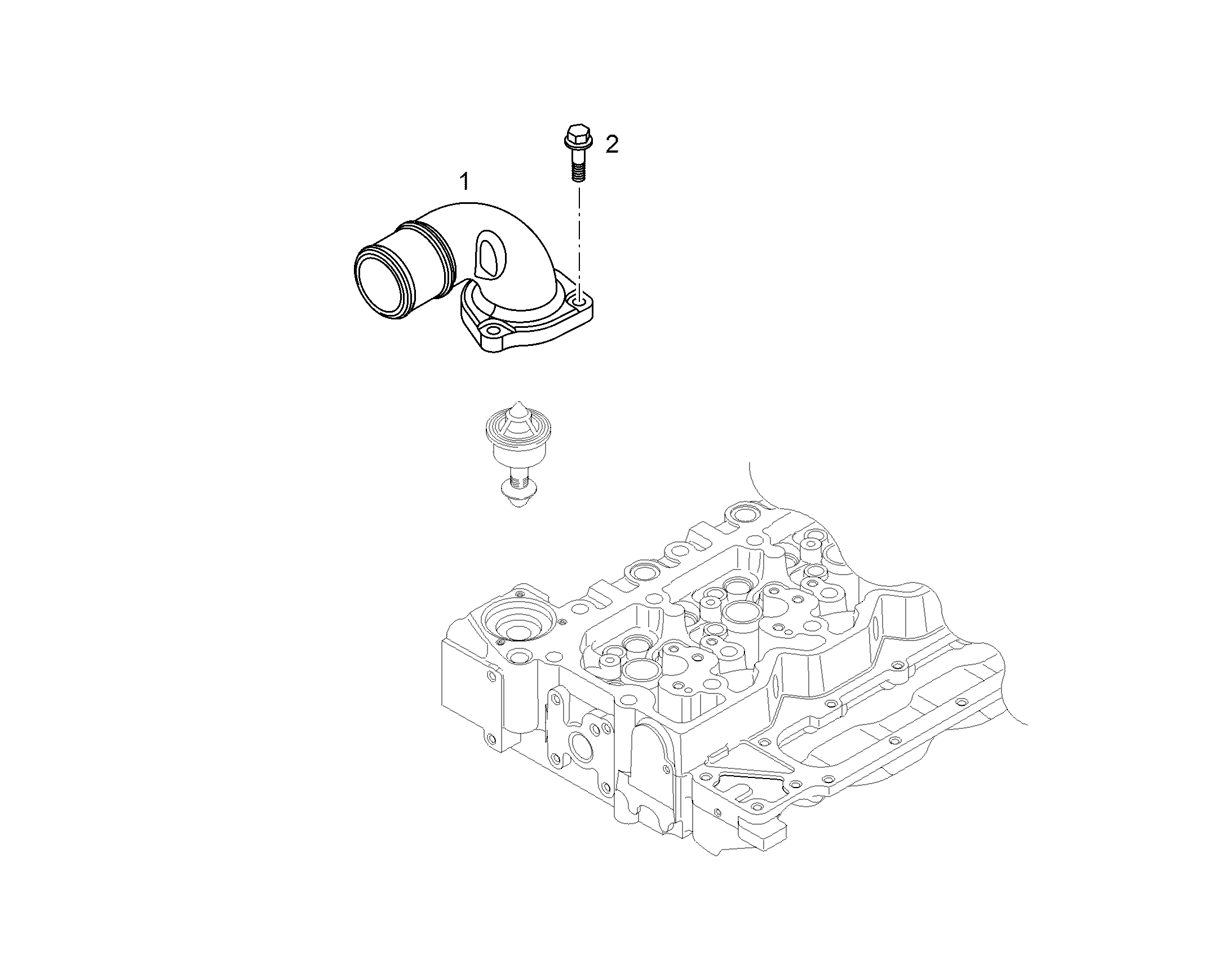 КОРПУС ТЕРМОСТАТА 11127169 LIEBHERR