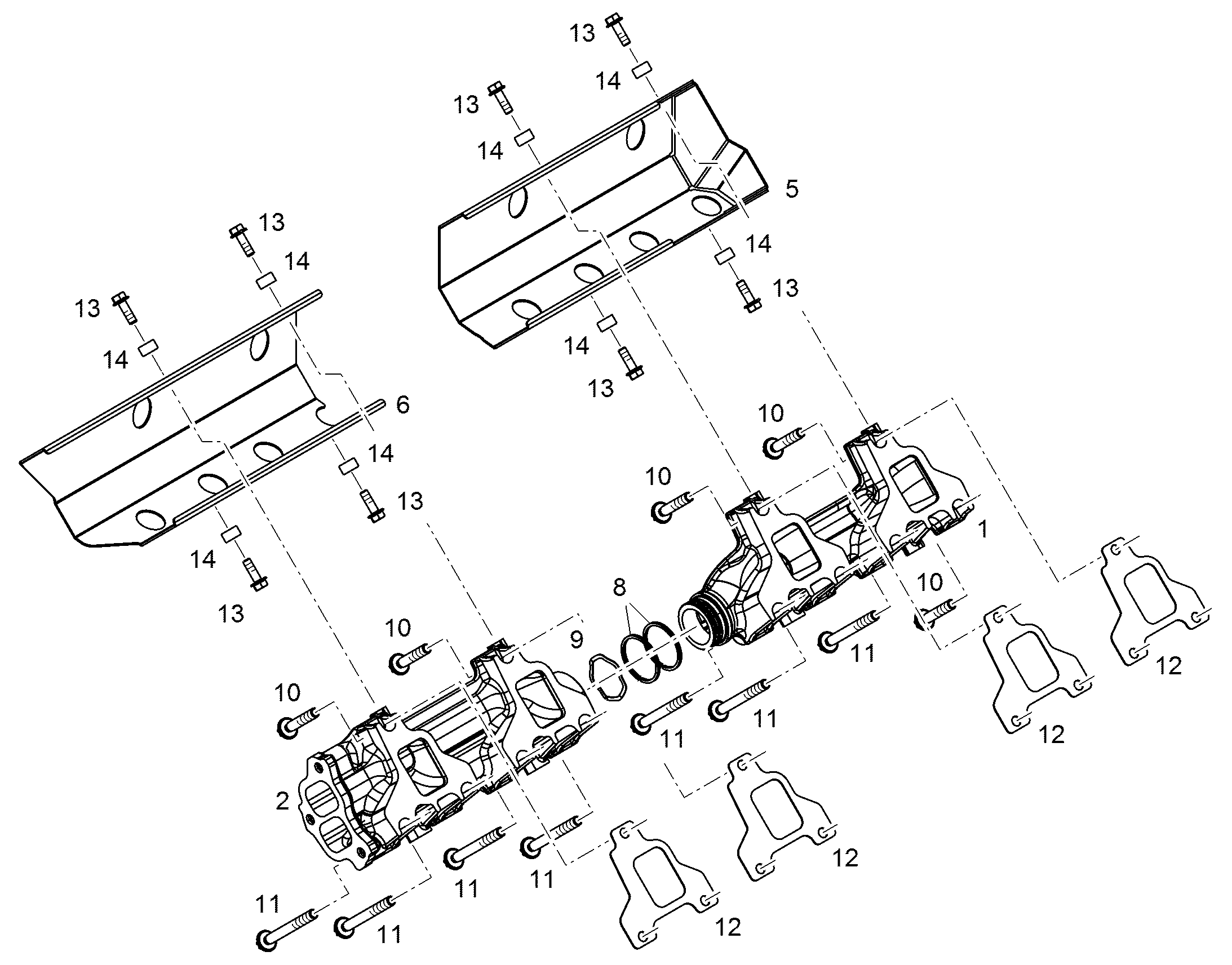 ТРУБА ВЫХЛОПНАЯ 9079024 LIEBHERR