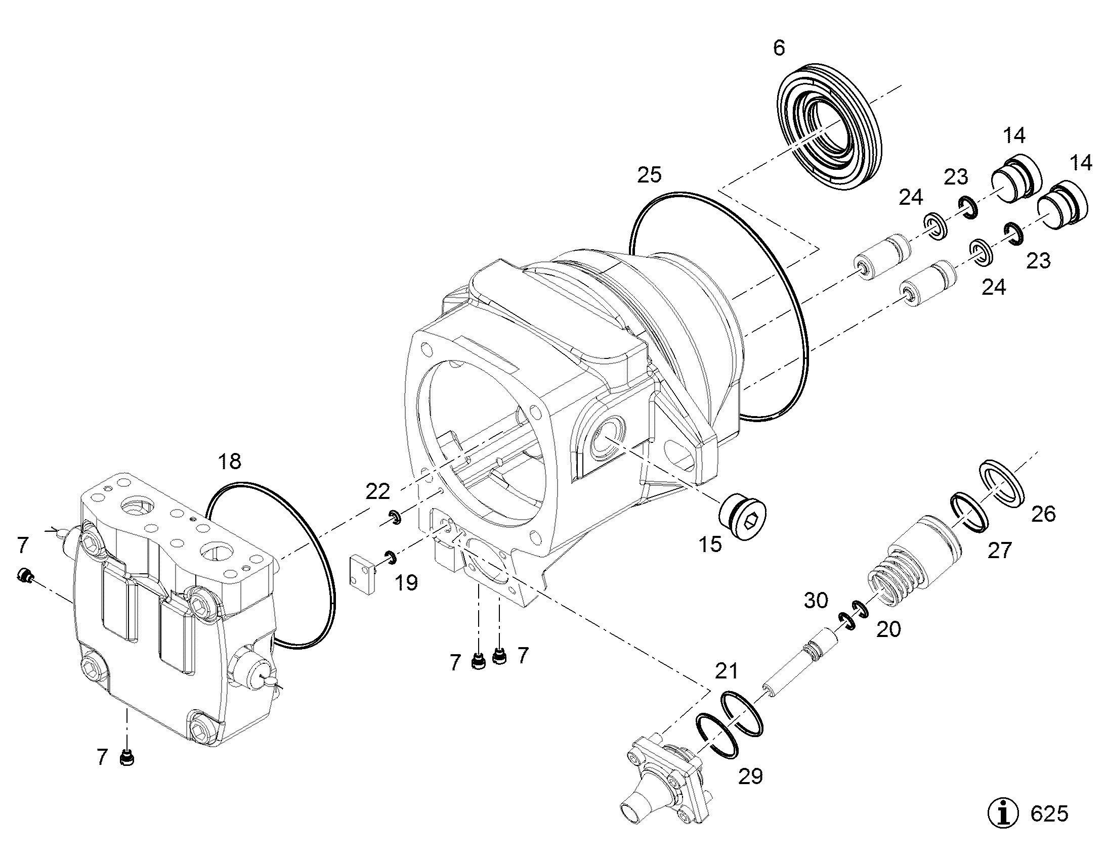 ЗАГЛУШКА РЕЗЬБОВАЯ M27X2 ED-FKM 12422288 LIEBHERR