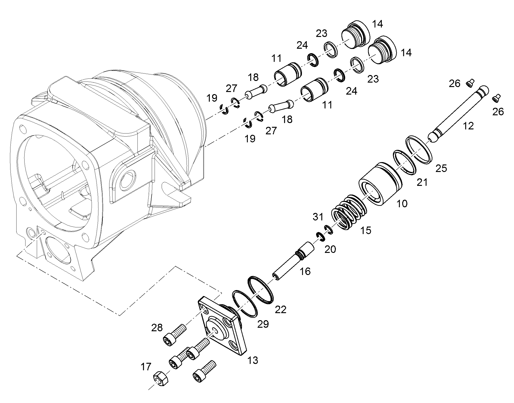 ЗАГЛУШКА РЕЗЬБОВАЯ M30X1,5 C45E 11424065 LIEBHERR