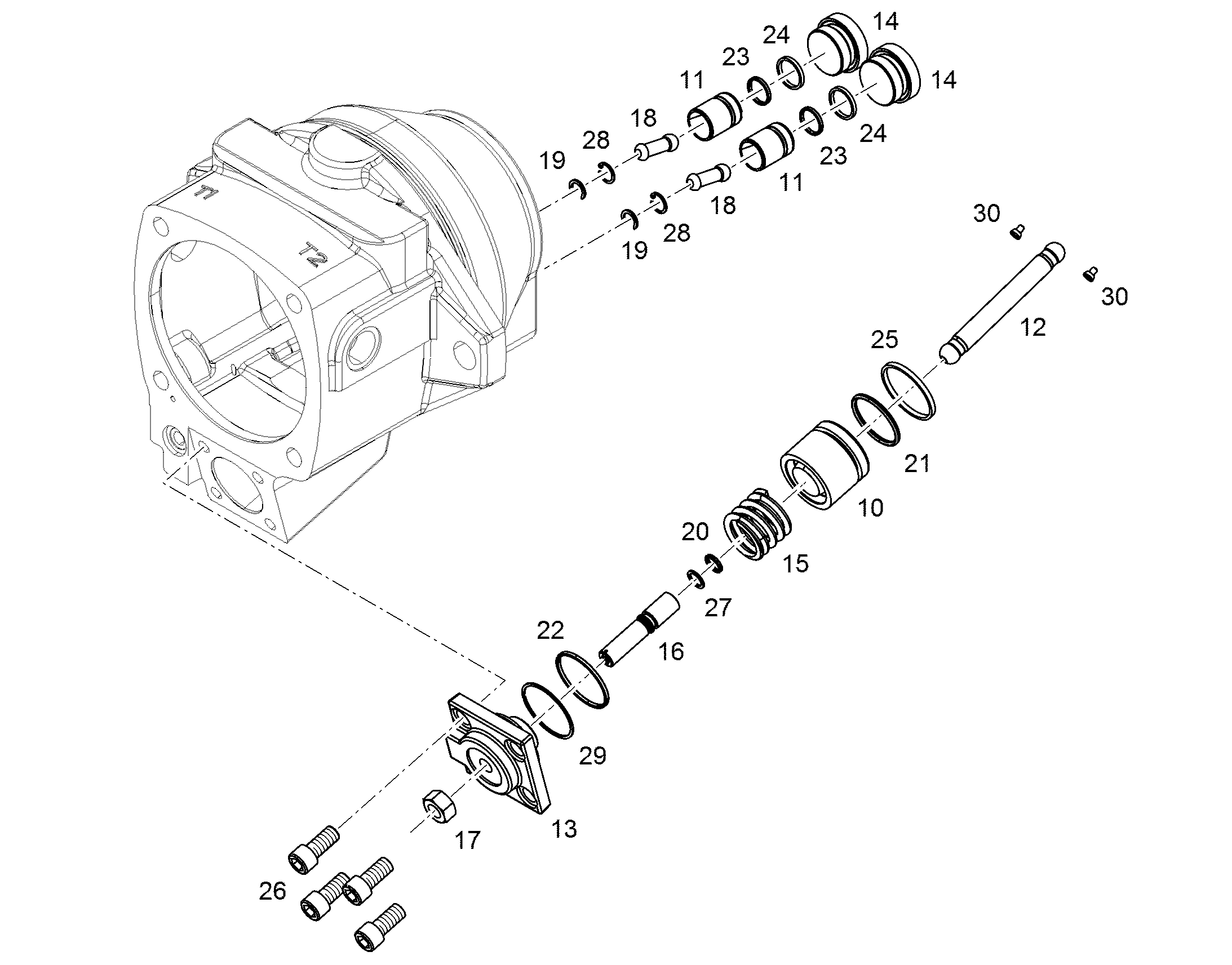 ЗАГЛУШКА РЕЗЬБОВАЯ M42X2 C45E 11424107 LIEBHERR