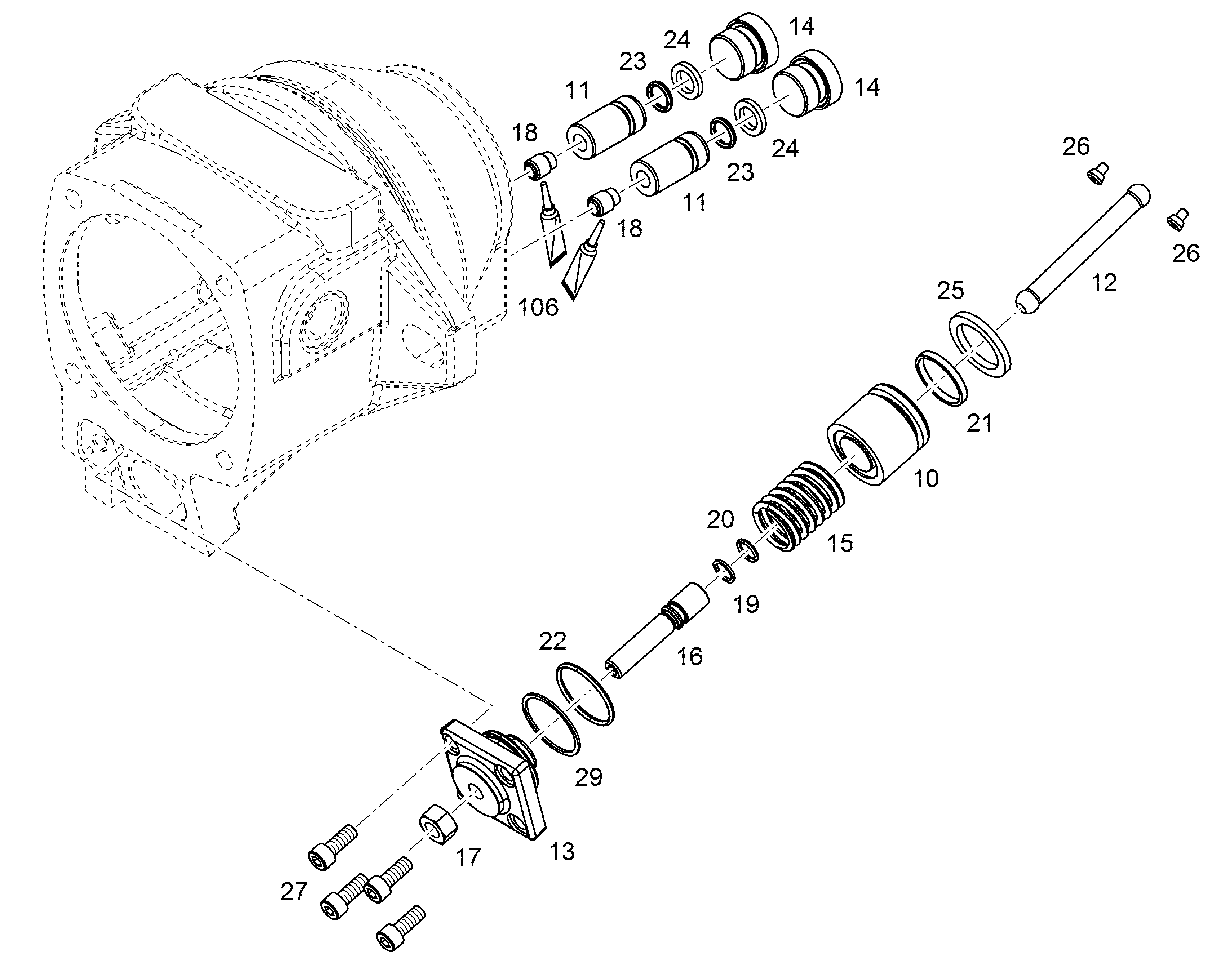 ШЕСТИГРАННАЯ ГАЙКА M10 4000382 LIEBHERR