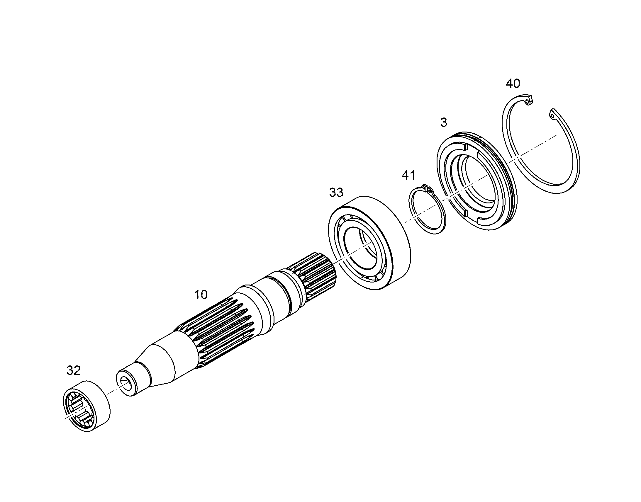 ВАЛ ПРИВОДНОЙ NG 075 9074036 LIEBHERR
