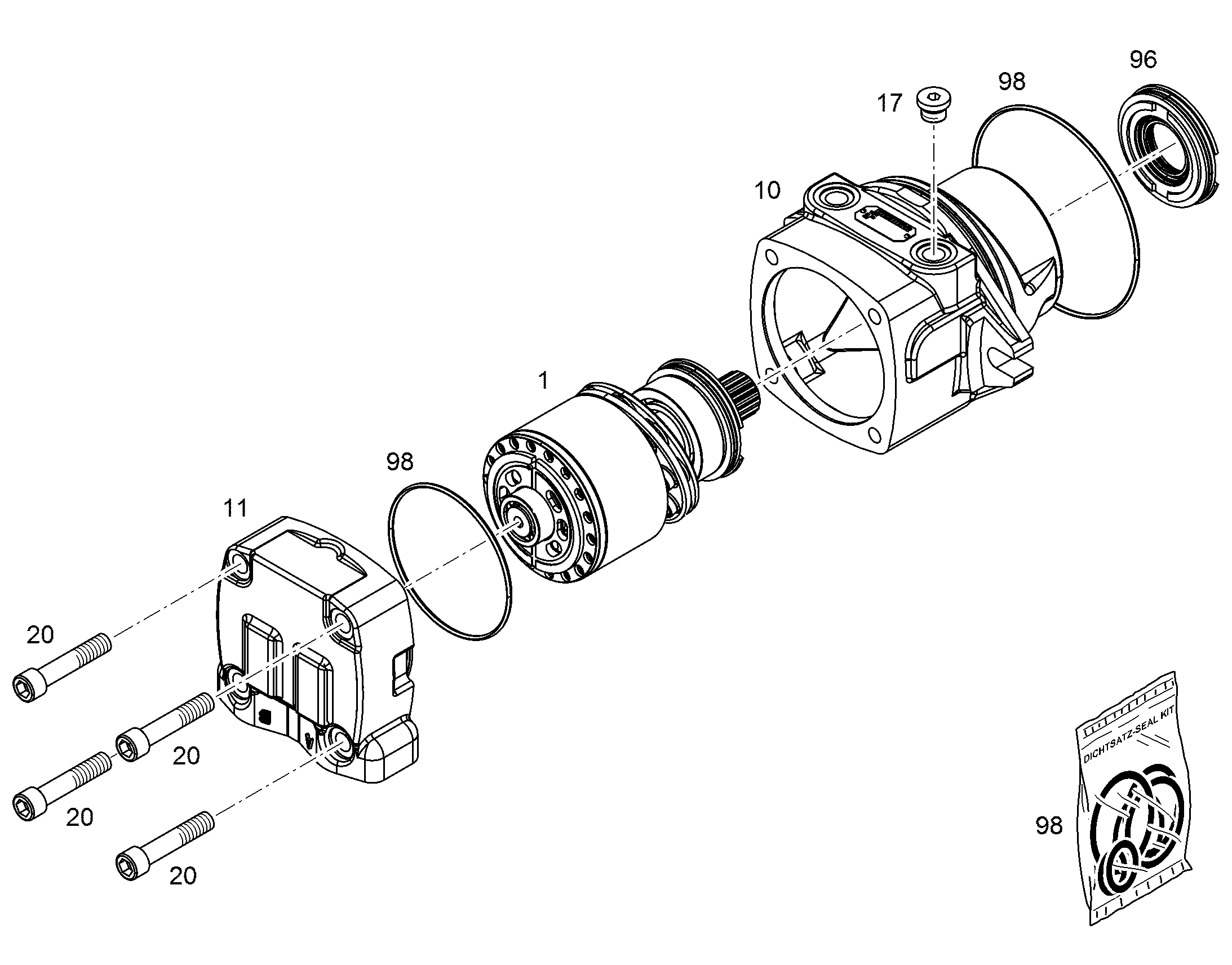 УЗЕЛ ПРИВОДНОЙ NG 064 9886665 LIEBHERR