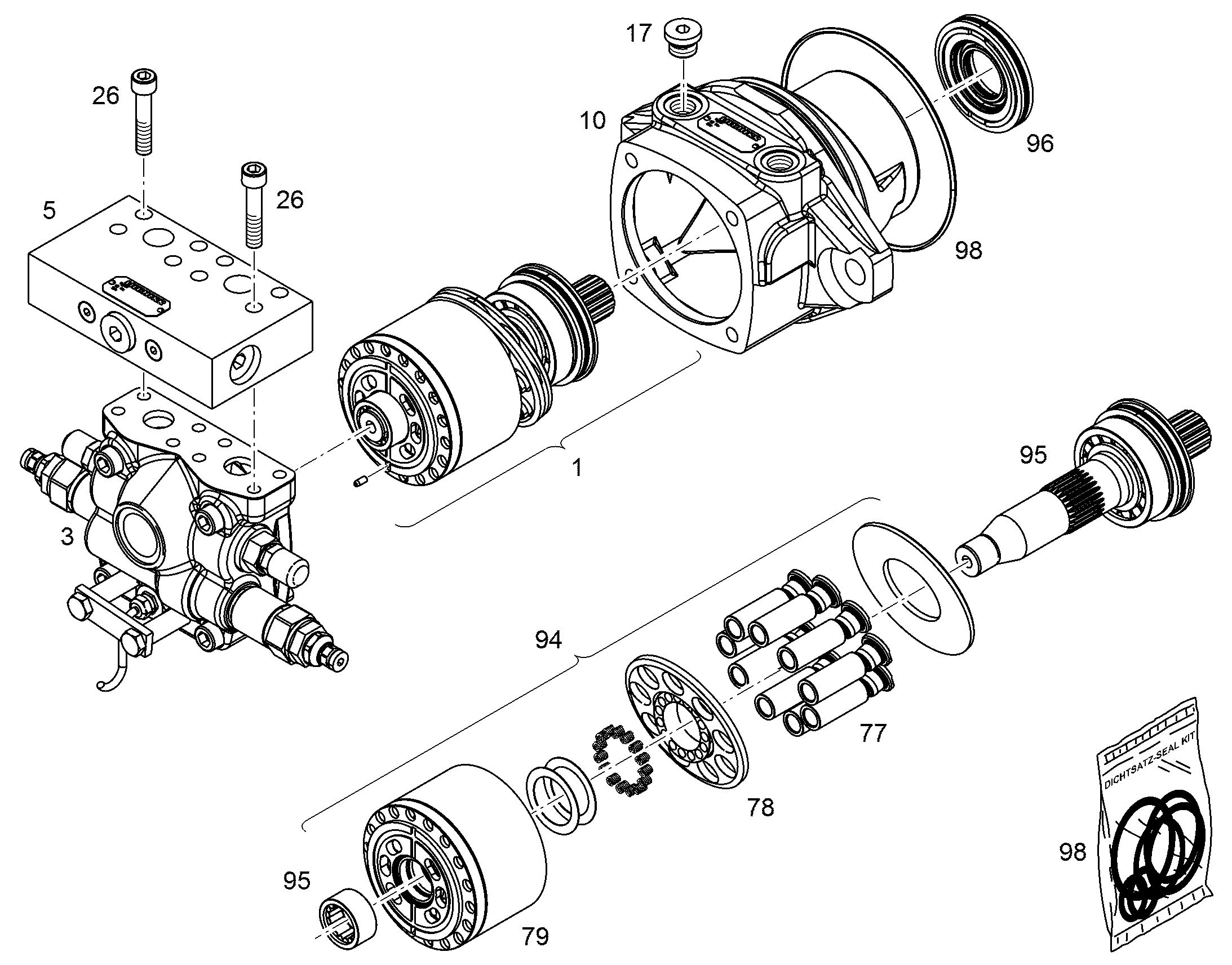 УЗЕЛ ПРИВОДНОЙ NG 045 10137610 LIEBHERR