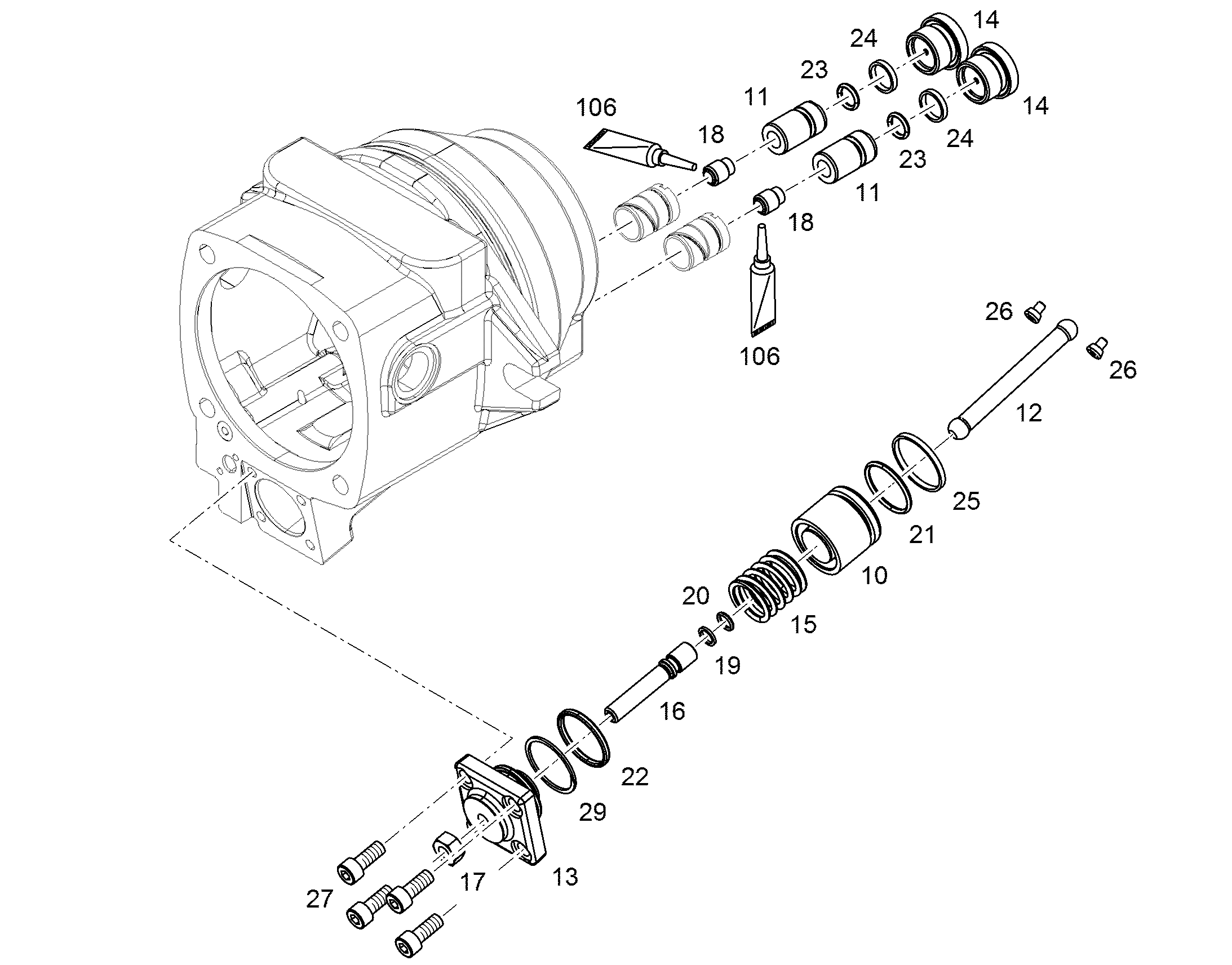 ЗАГЛУШКА РЕЗЬБОВАЯ M26X1,5 ED-FKM 11424689 LIEBHERR