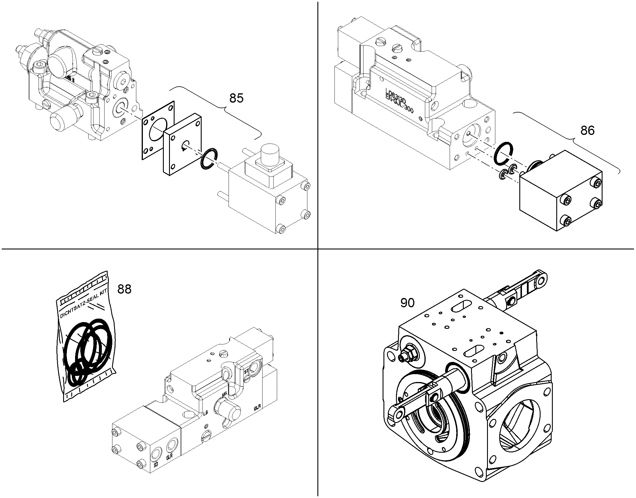 РЕМКОМЛЕКТ,КОРПУС ПОДСОЕДИНЕНИ NG 125-140 9074893 LIEBHERR