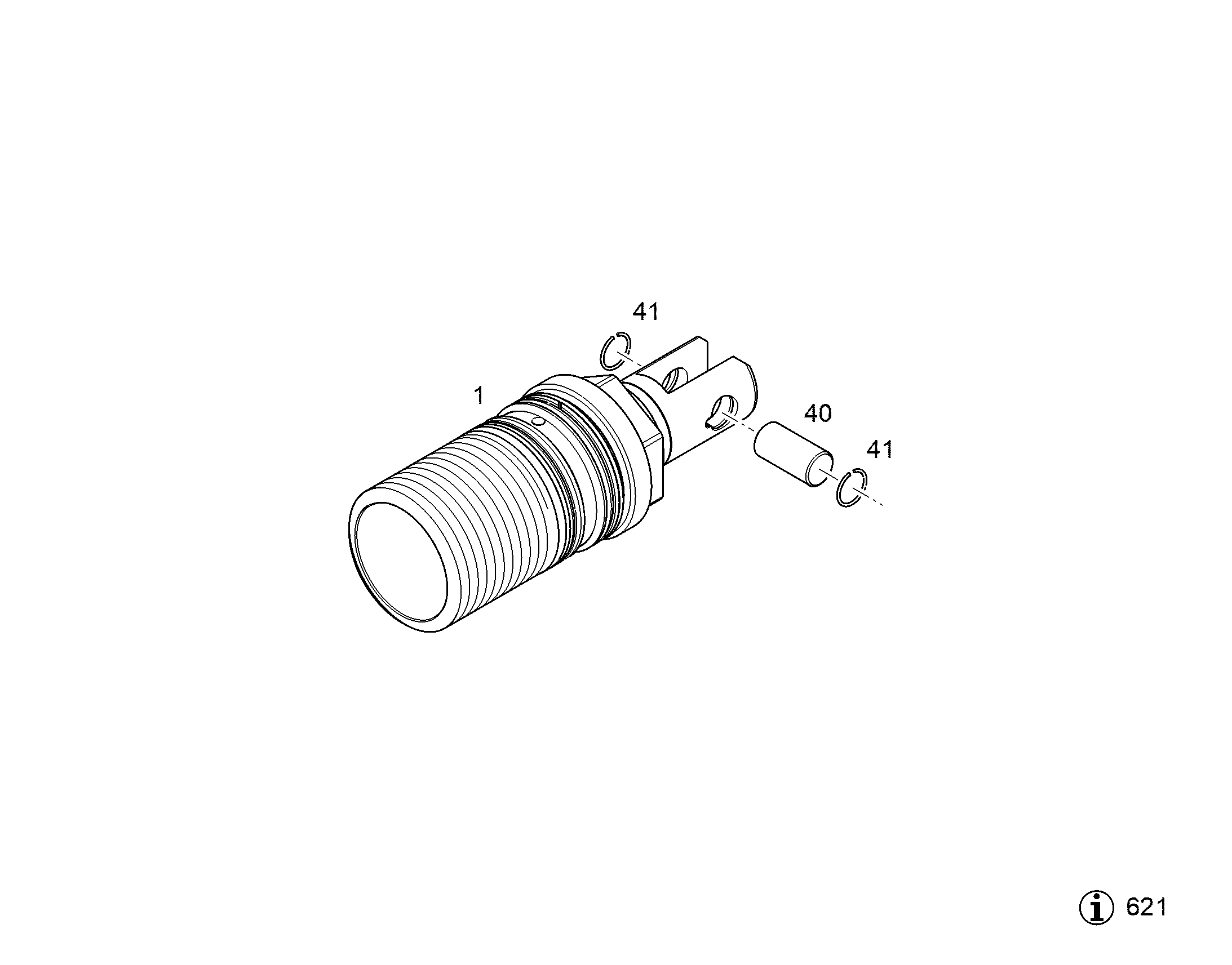 БОЛТ 10X20,2X21,2 12437997 LIEBHERR