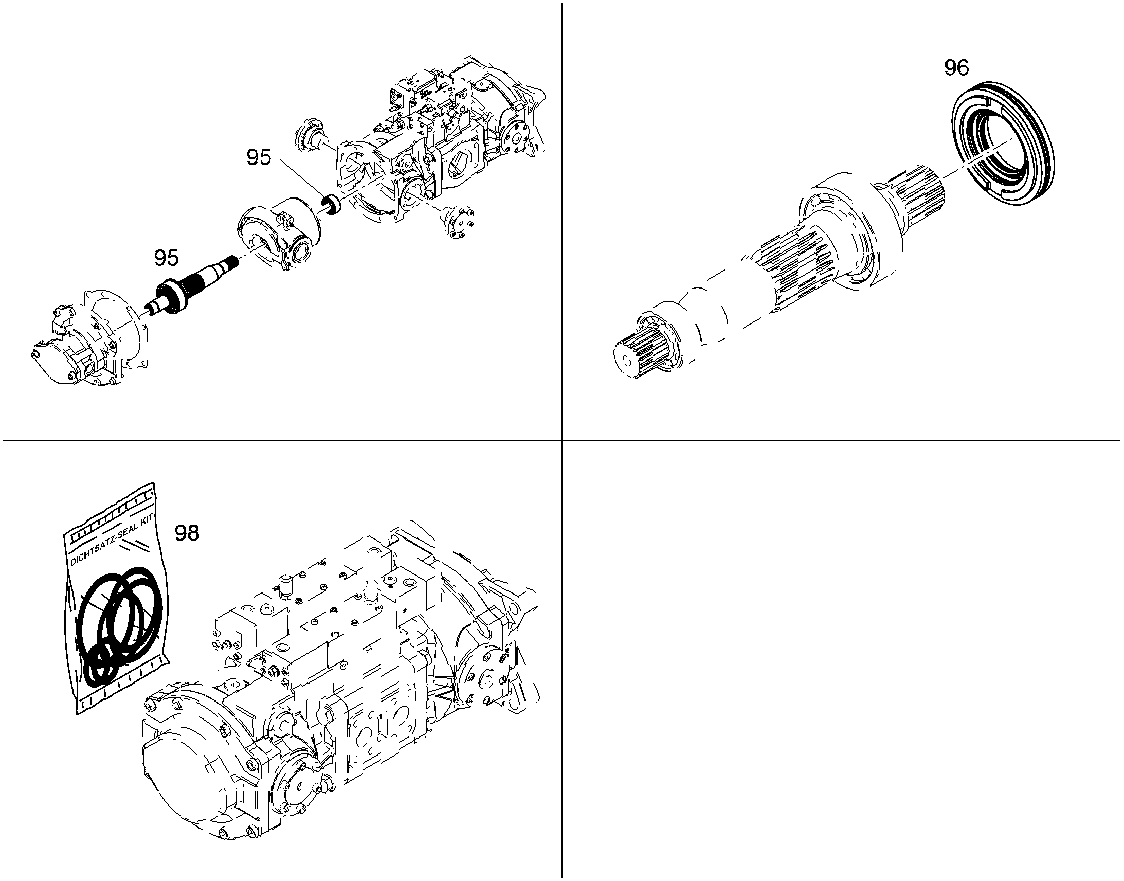 РЕМКОМПЛЕКТ, ВАЛ NG 150 9885720 LIEBHERR