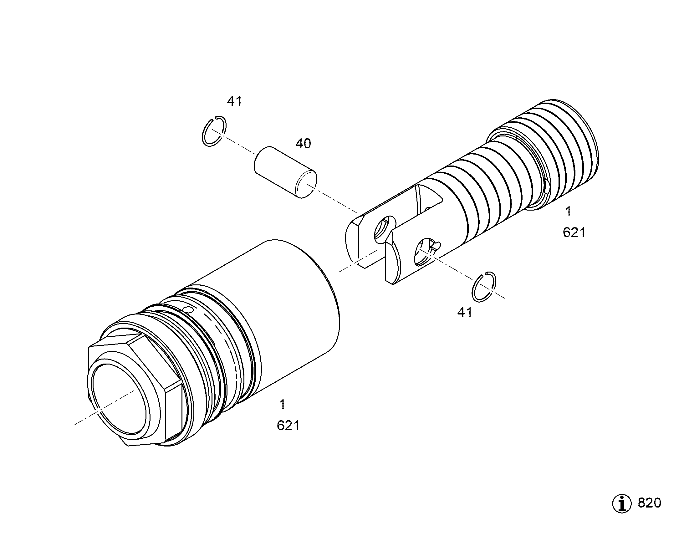 REGEL PISTON PRE-ASS. NG 108 (D) 12865402 LIEBHERR