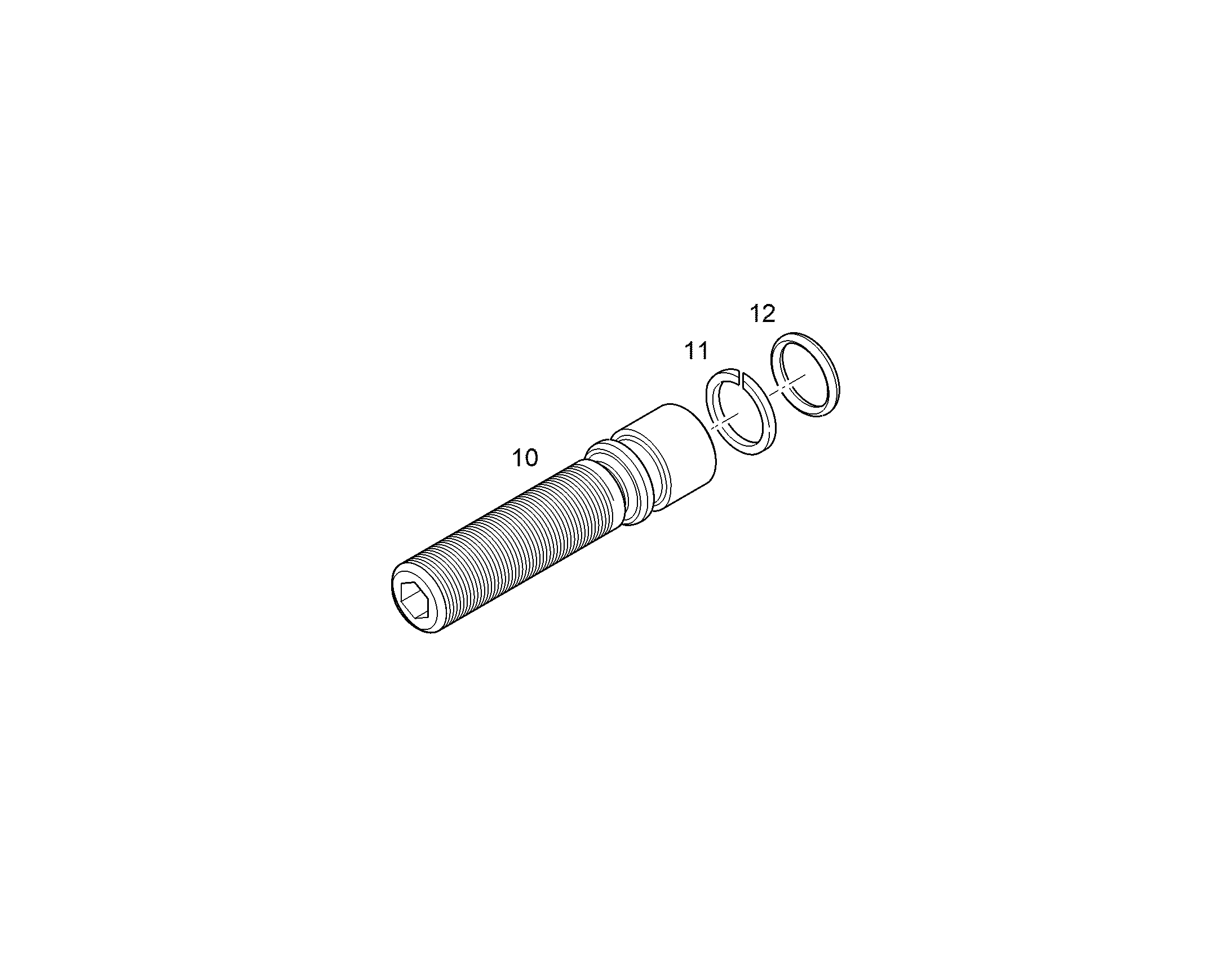 ВИНТ УПОРНЫЙ M12X43,5X8 42CrMo4+N 10134733 LIEBHERR