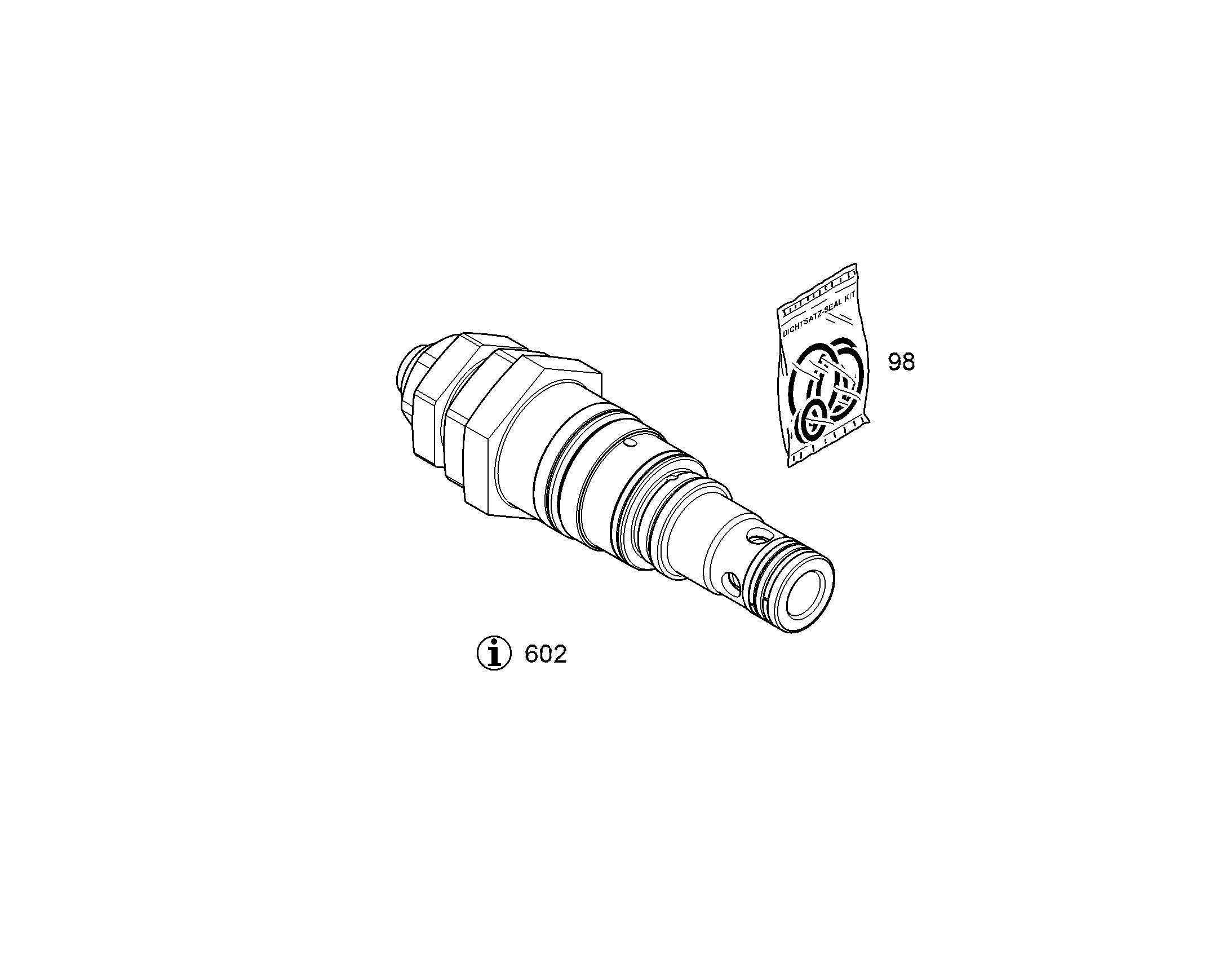 КОМПЛЕКТ УПЛОТНЕНИЙ КЛАПАНА DBVZ 22 9073614 LIEBHERR