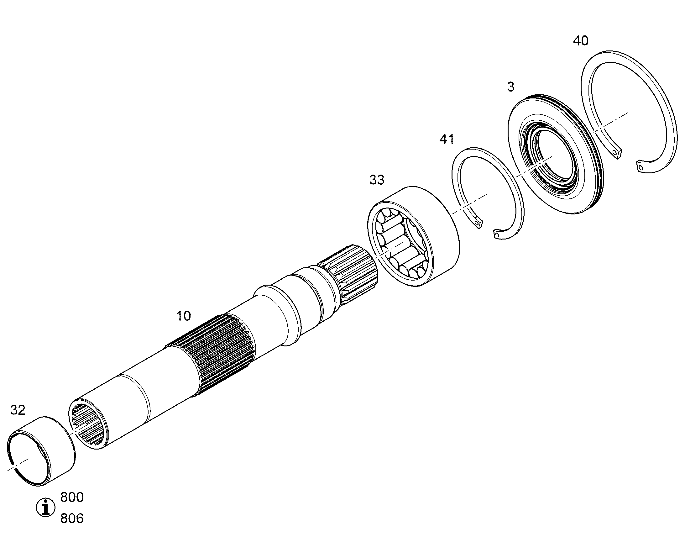 ЗАПОРНОЕ КОЛЬЦО ПРЕДСОБР NG 085 (D) 12412385 LIEBHERR