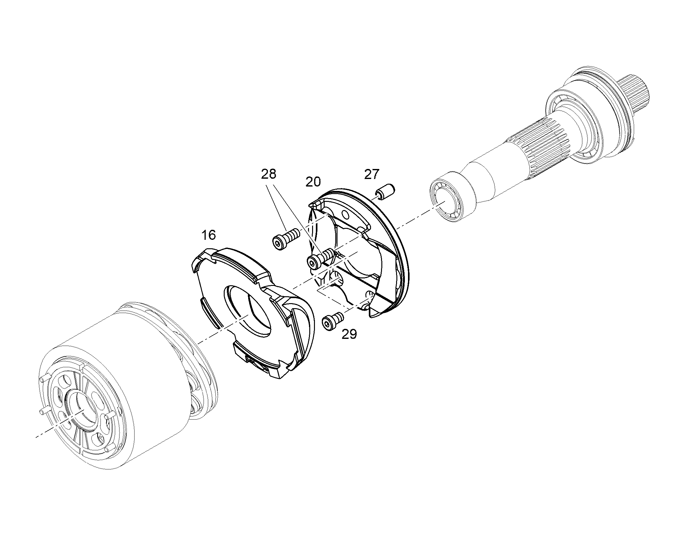 ФЛАНЕЦ КРЕПЛЕНИЯ ПОДШИПНИКА NG 140 12441061 LIEBHERR
