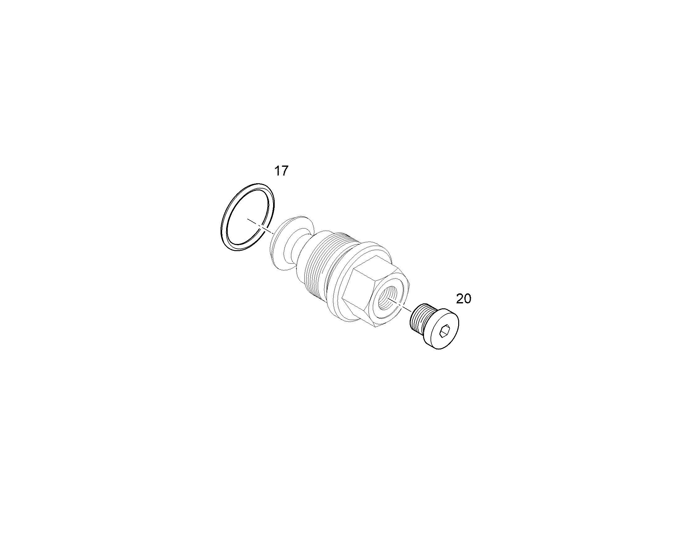 ЗАГЛУШКА РЕЗЬБОВАЯ M33X2 11SMnPb30+C 12931763 LIEBHERR