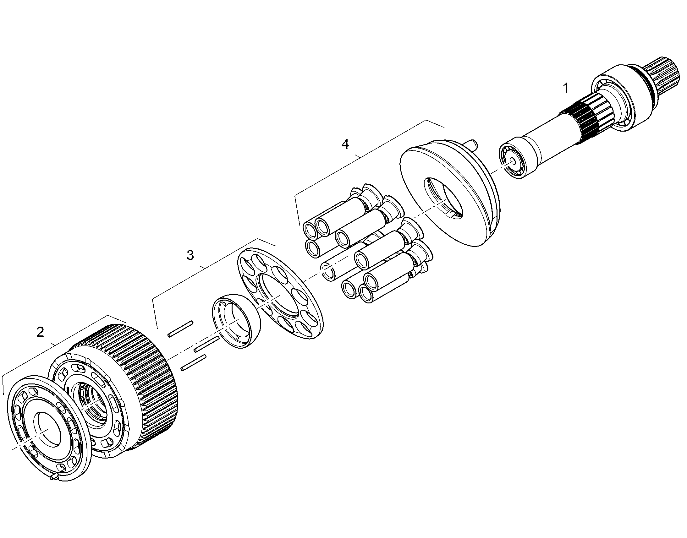 РЕМКОМПЛЕКТ, ВАЛ NG 085 (C) 12969601 LIEBHERR