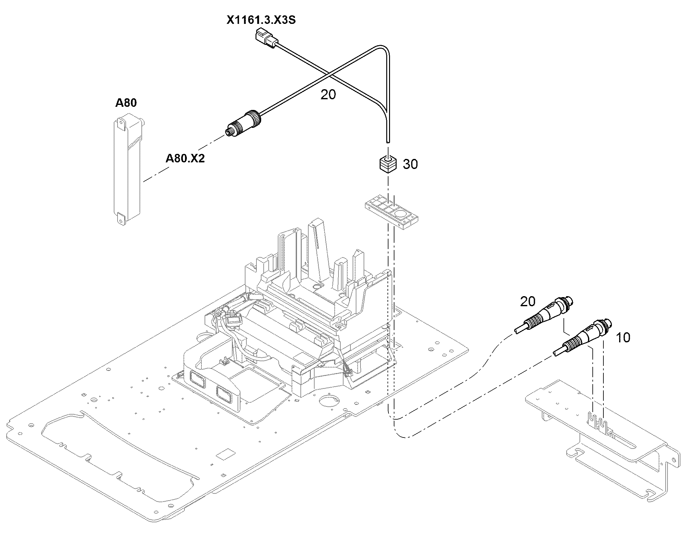 КАБ.КОМПЛ.КУЗОВ-АККУМУЛЯТОРЫ W20 11388533 LIEBHERR