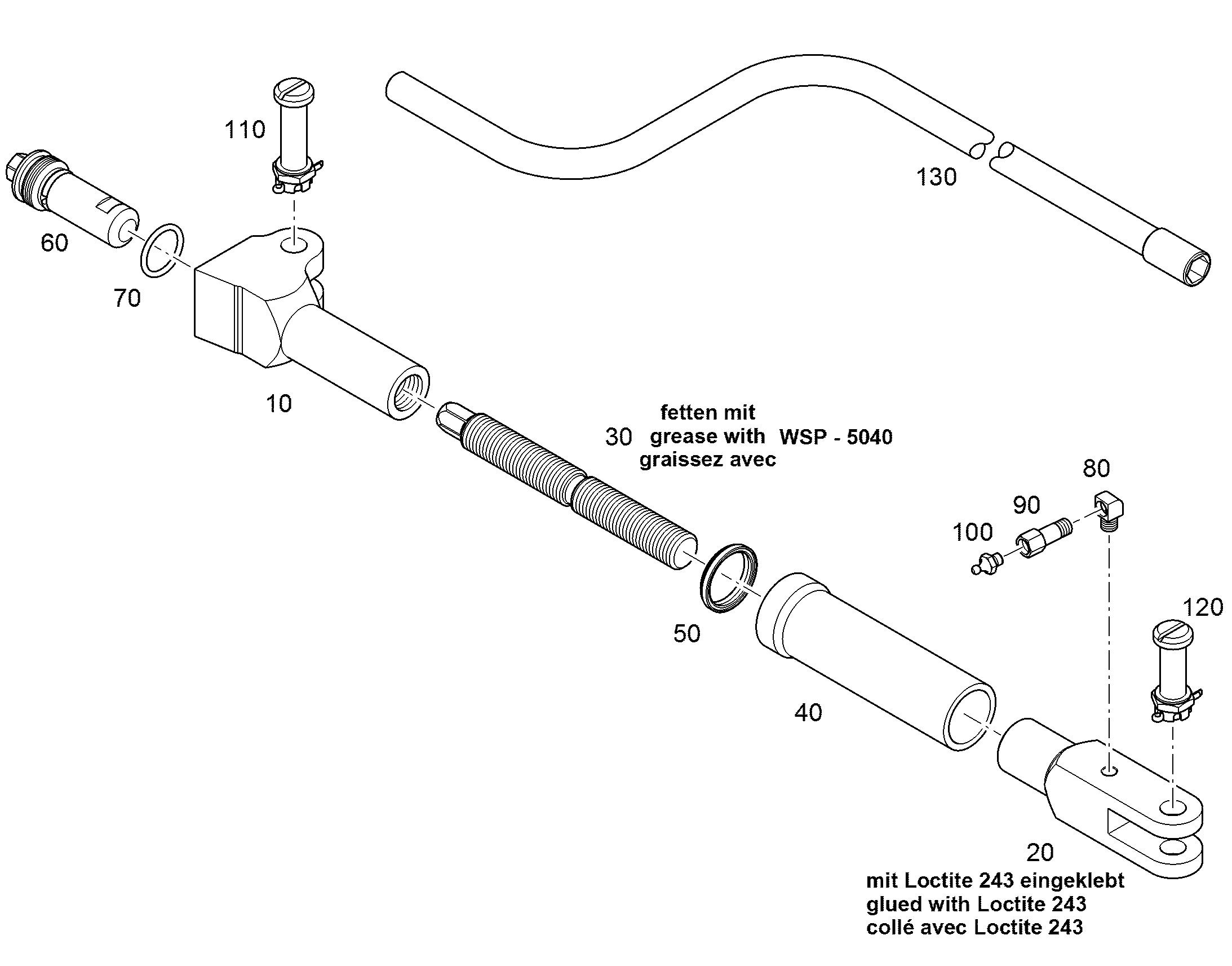 ВИНТ ФИКСИРУЮЩИЙ M33X2 94022033 LIEBHERR
