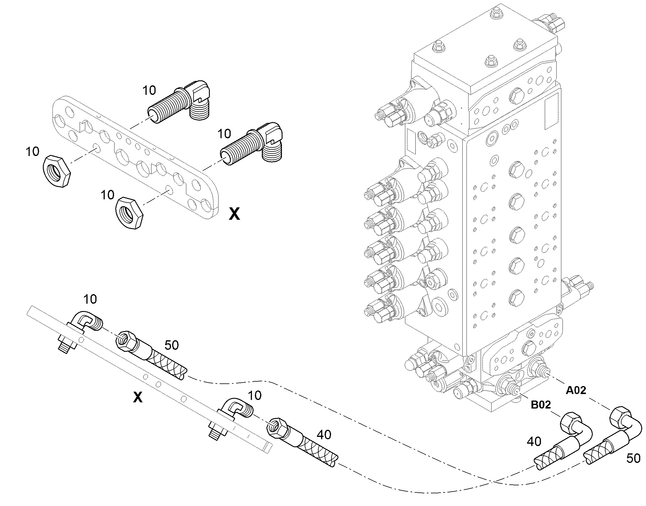 ШЛАНГ 12X1300 10817104 LIEBHERR