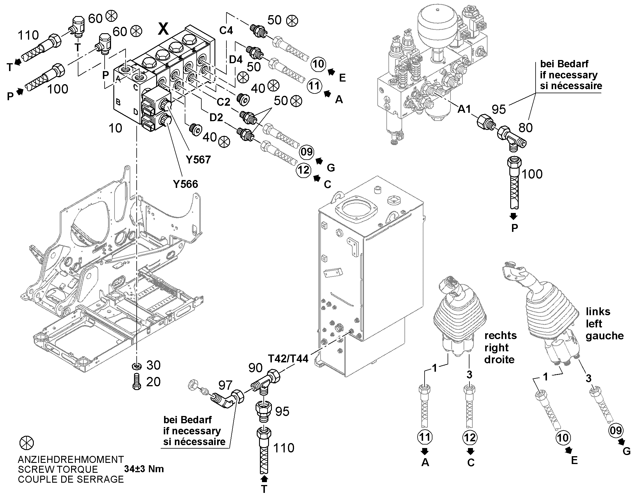 КЛАПАН ПЕРЕКЛЮЧАЮЩИЙ 12249372 LIEBHERR