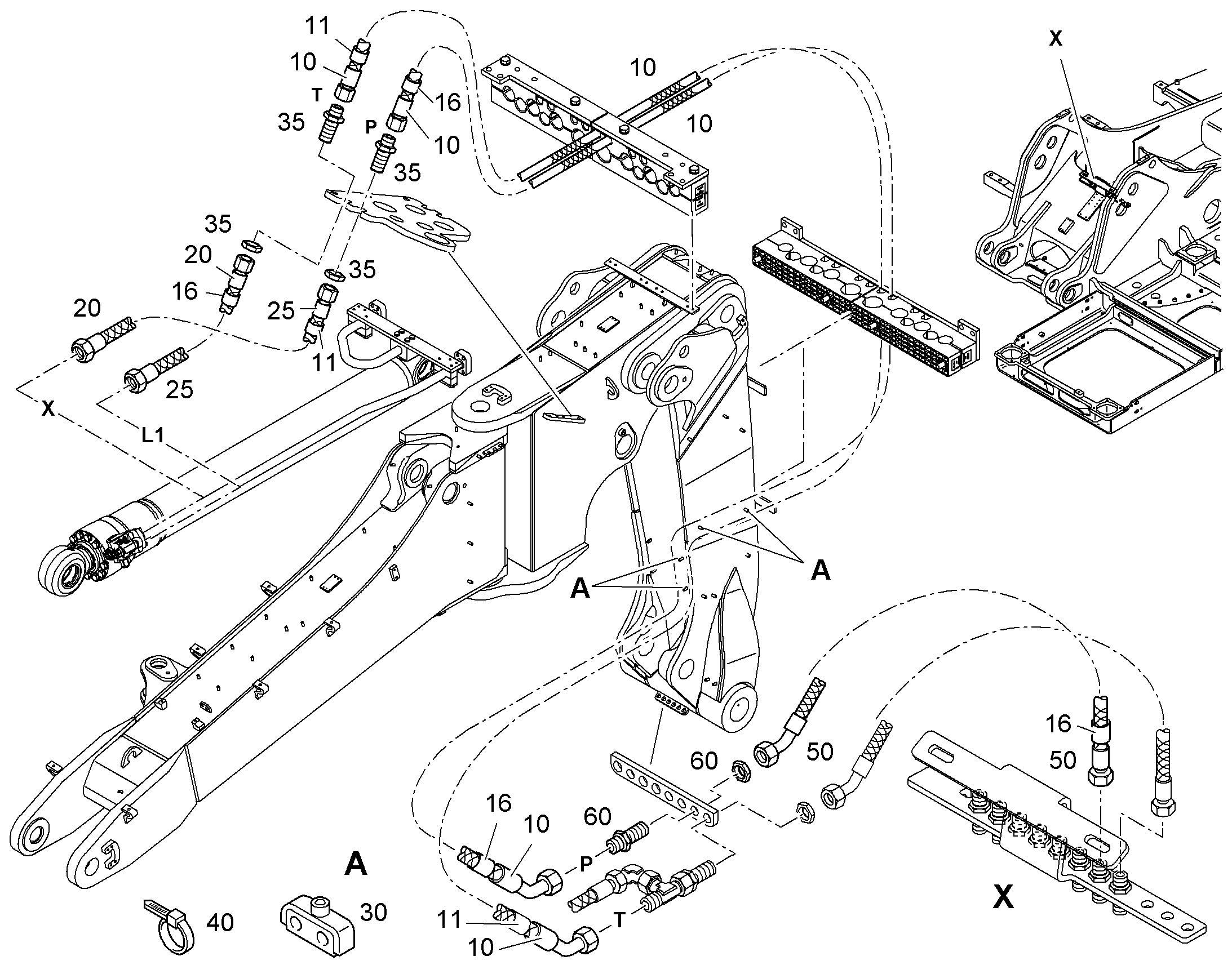 ШЛАНГ УПРАВЛЕНИЯ 8X2850 10218712 LIEBHERR