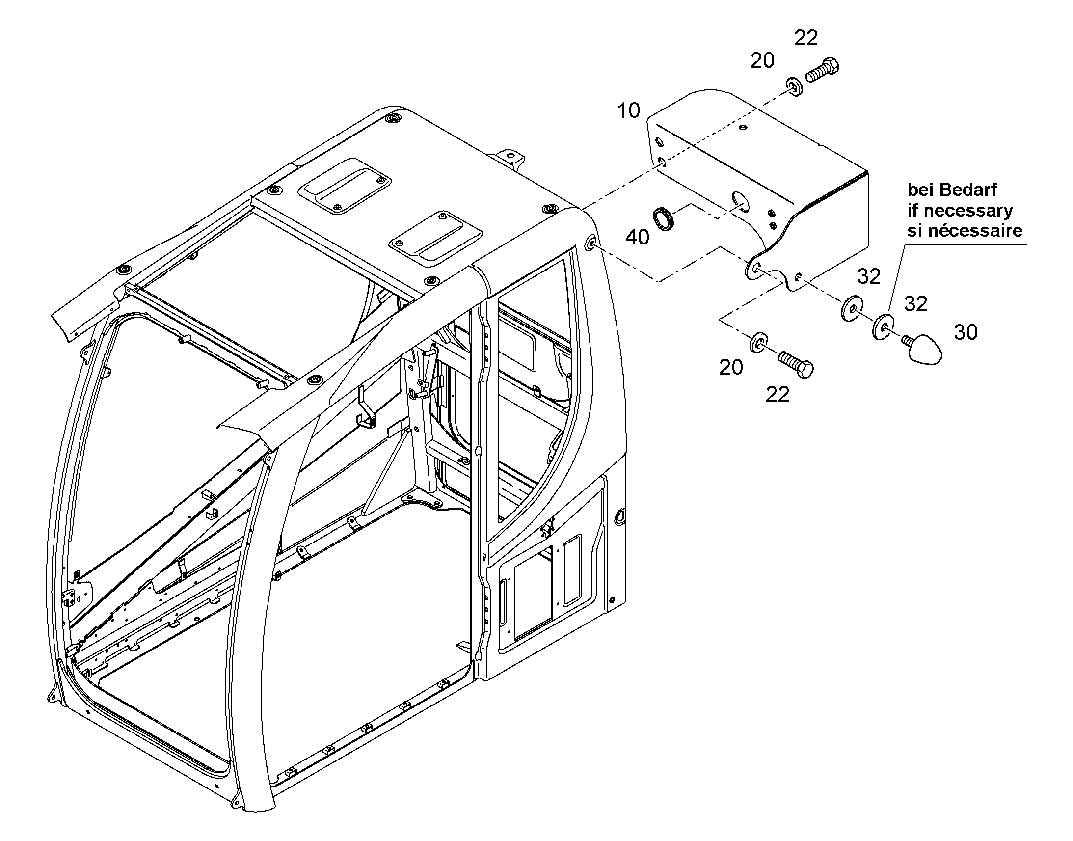 НАКОНЕЧНИК РЕЗИНОВЫЙ 30/35/40 7409803 LIEBHERR
