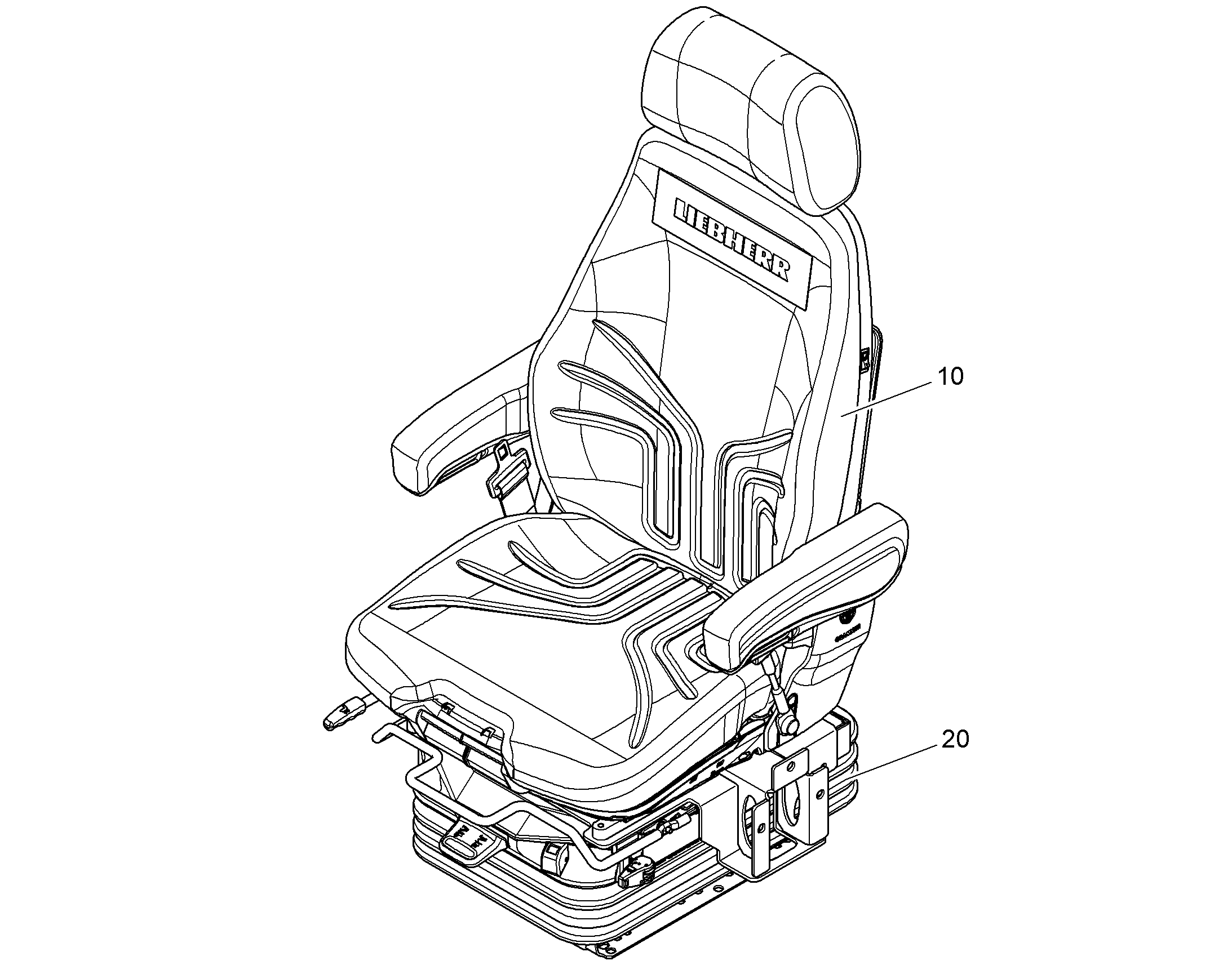 СИДЕНЬЕ - ВЕРХНЯЯ ЧАСТЬ 12224613 LIEBHERR