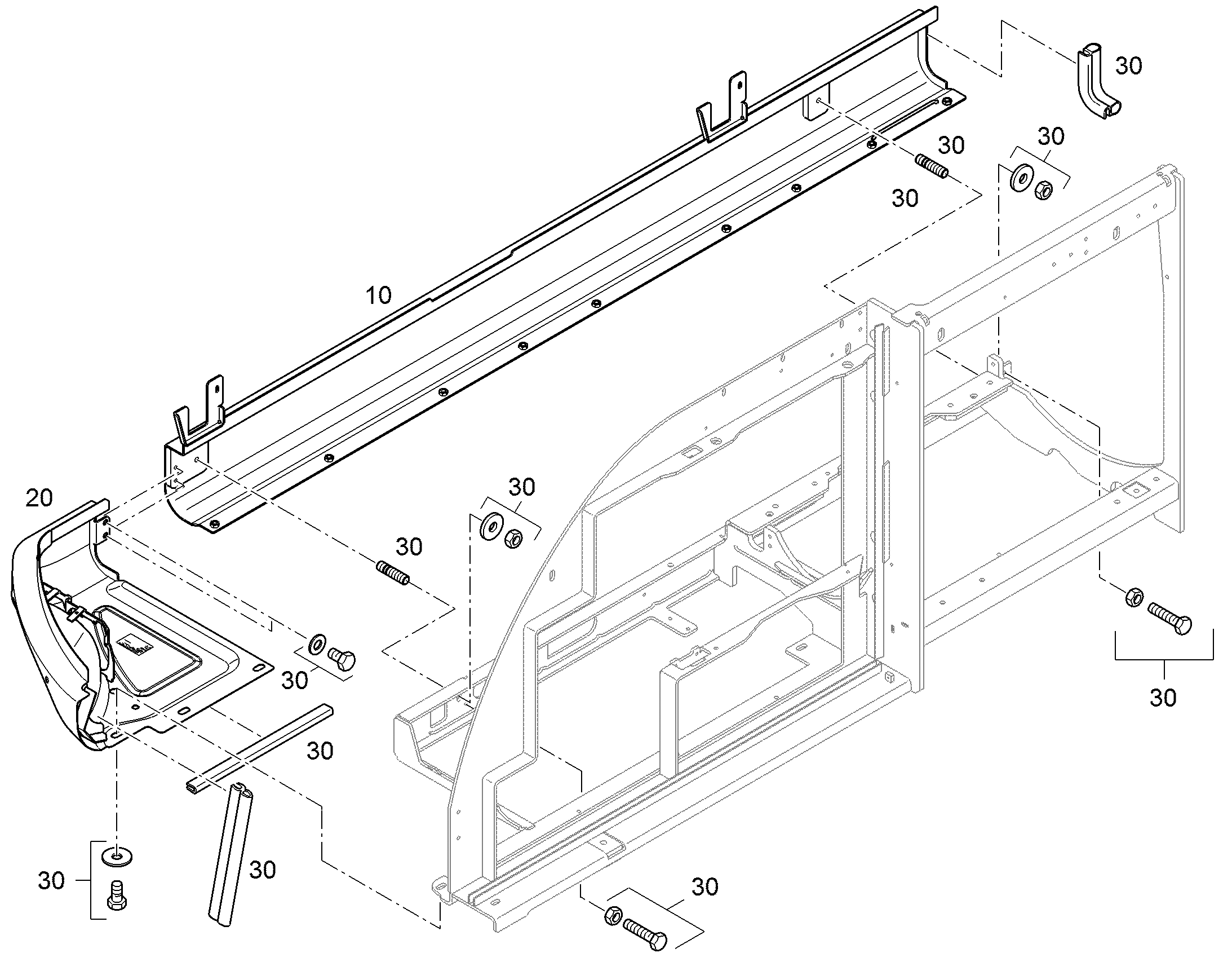 ОБШИВКА В СБОРЕ 11422596 LIEBHERR