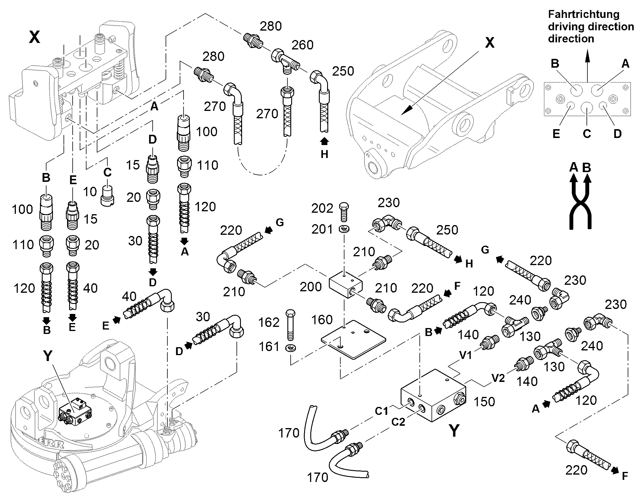 ТРУБОПРОВОД НАПОРНЫЙ 12512089 LIEBHERR