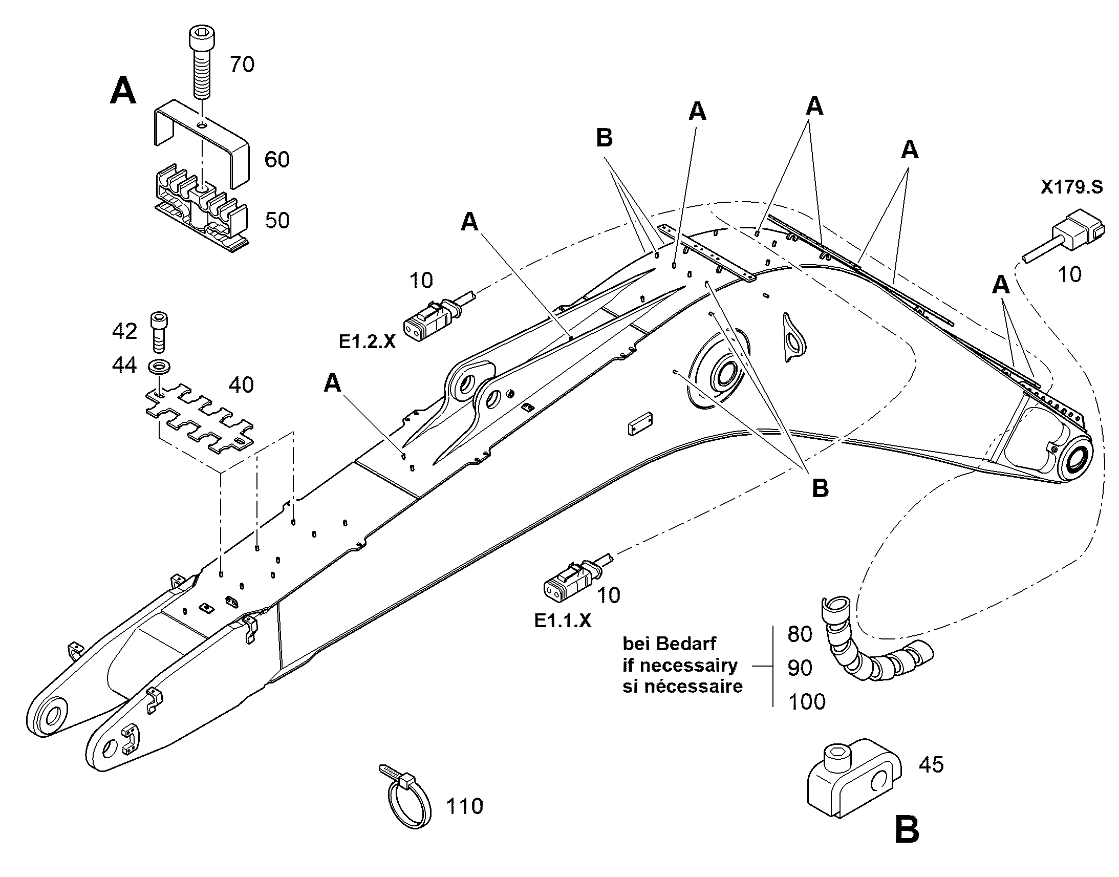 СКОБА d=5-10,5 11697447 LIEBHERR