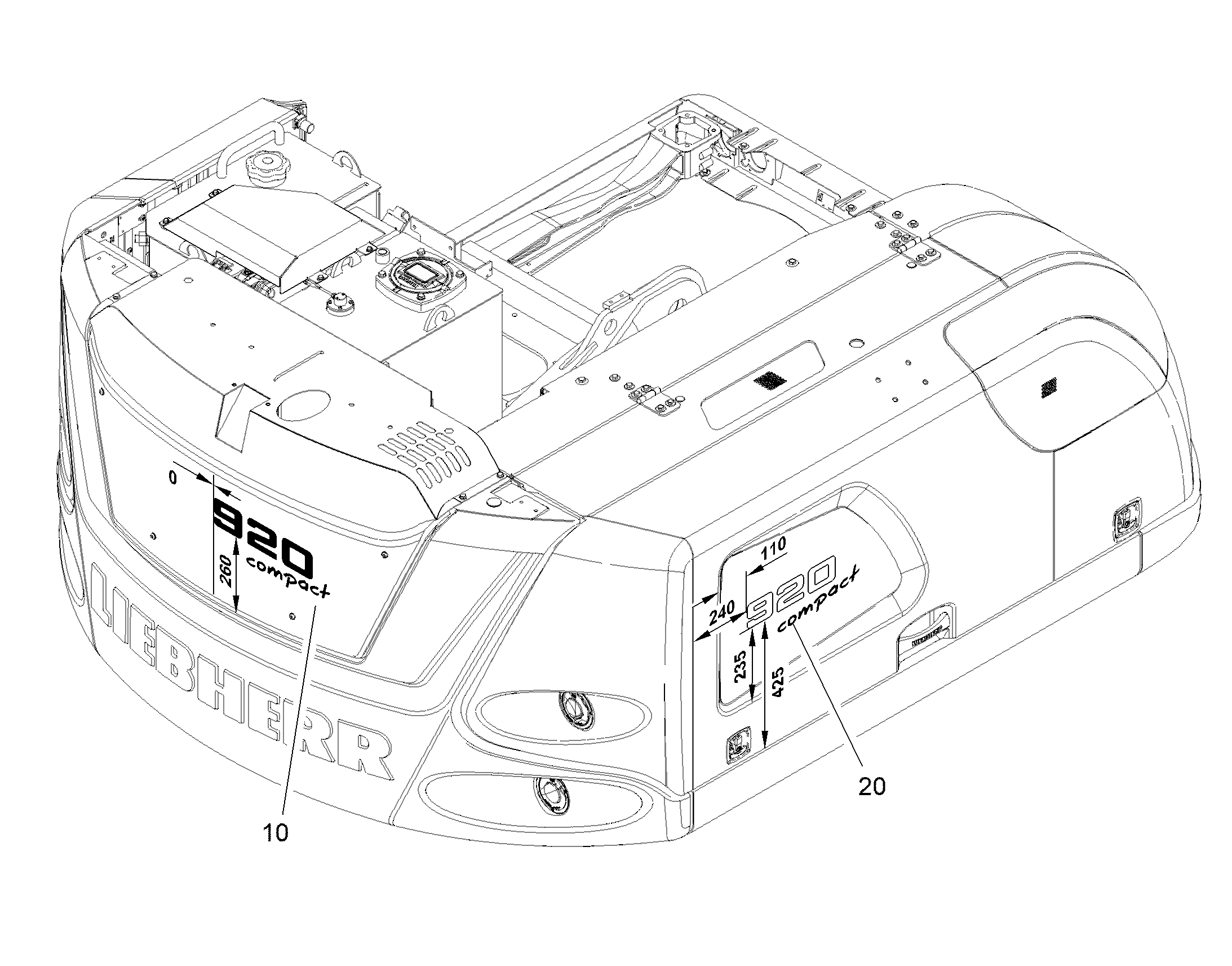 НАКЛЕЙКА 920 COMPACT 12832579 LIEBHERR