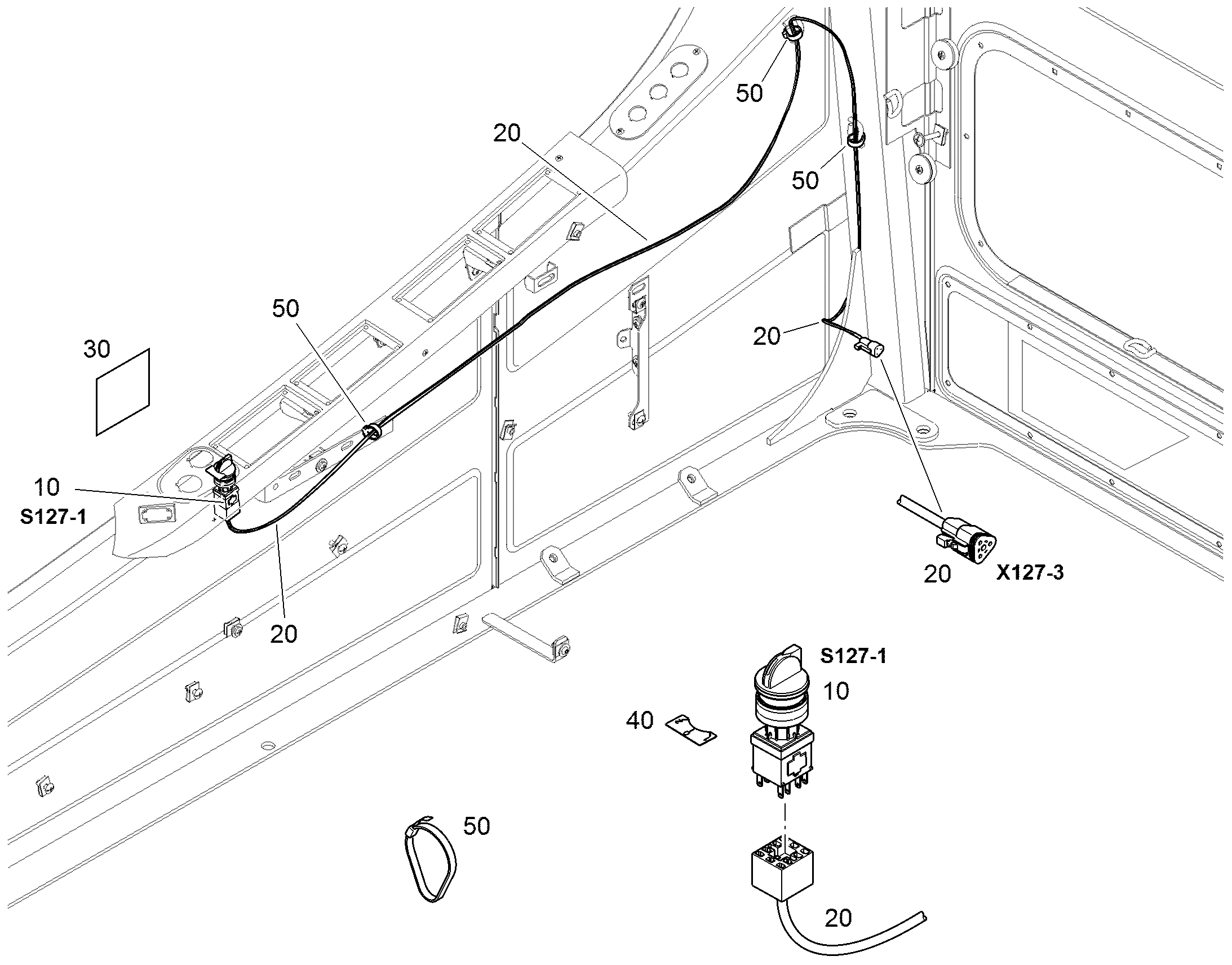 ПЕРЕКЛЮЧАТЕЛЬ В СБОРЕ 12828963 LIEBHERR