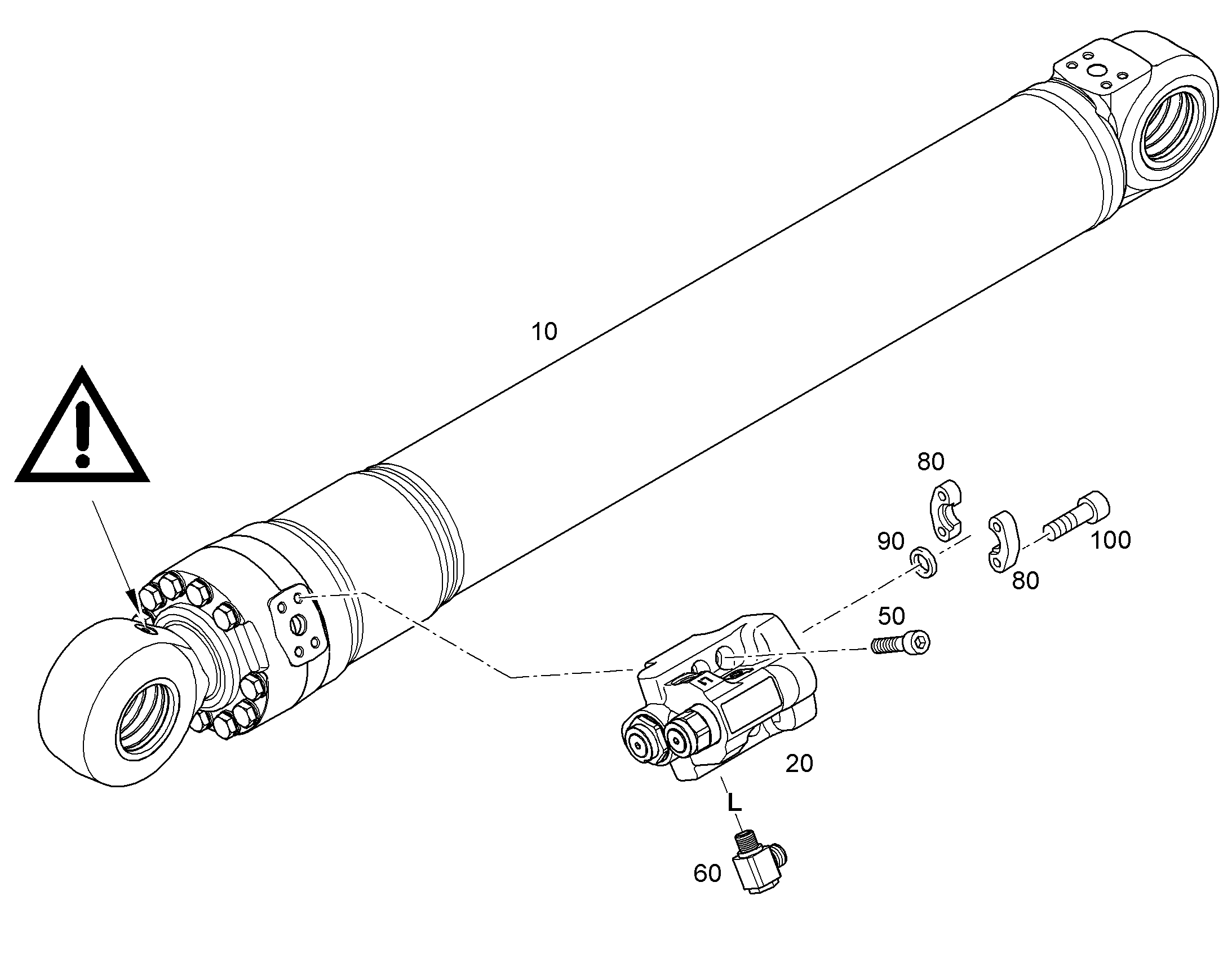 ГИДРОЦИЛИНДР 12484094 LIEBHERR