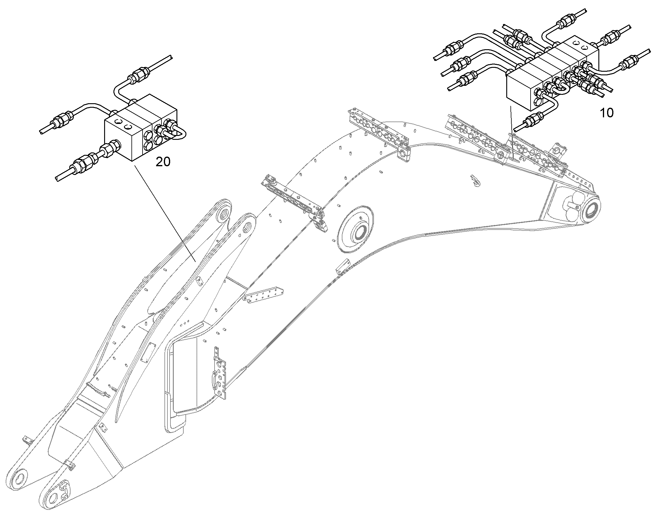 СМАЗОЧНЫЕ ЛИНИИ УСТАНОВКА 94082707 LIEBHERR