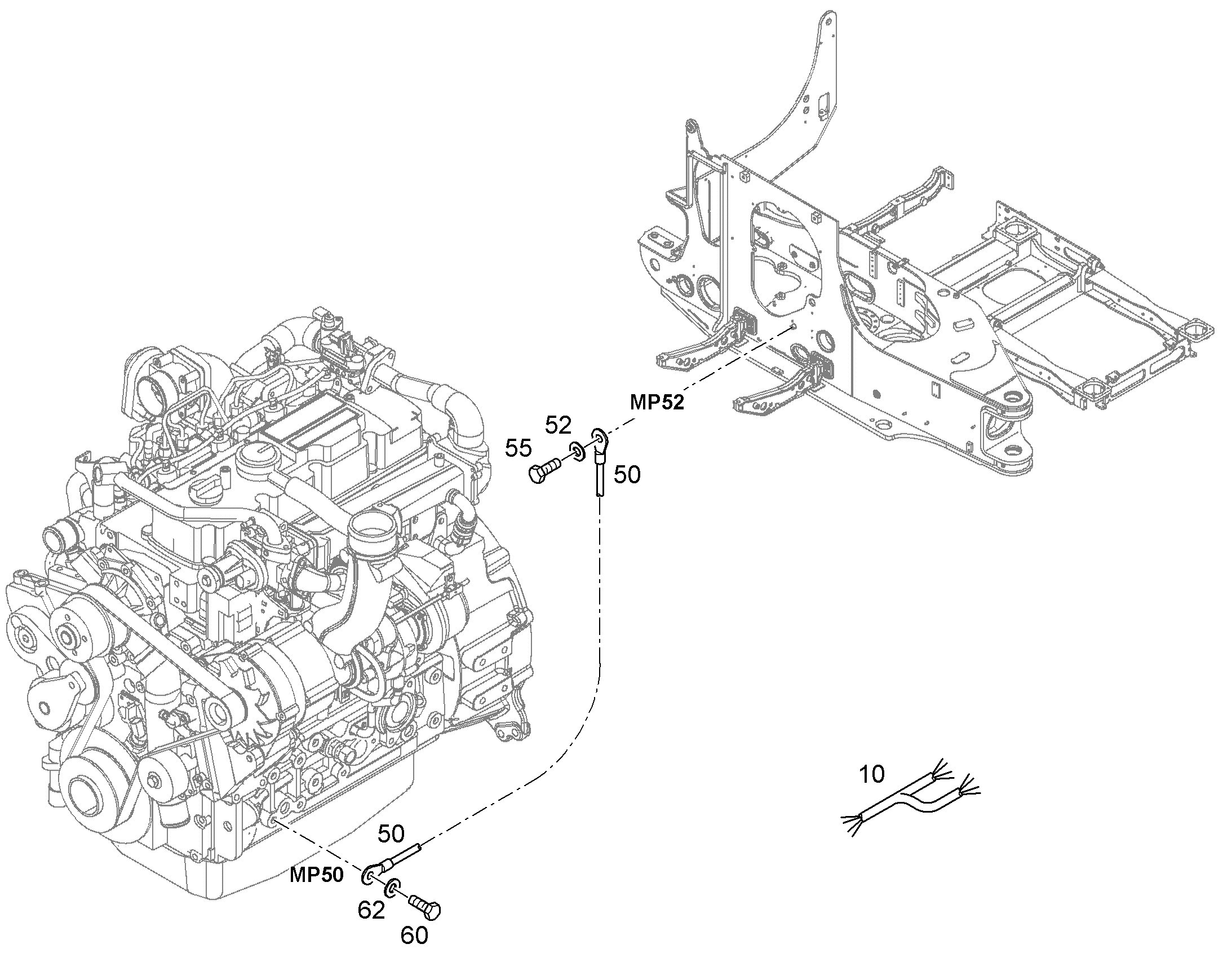 КОМП-Т КАБЕЛЕЙ ПОВОР.ПЛАТФОРМЫ GRUNDGERAET-1838 13459273 LIEBHERR