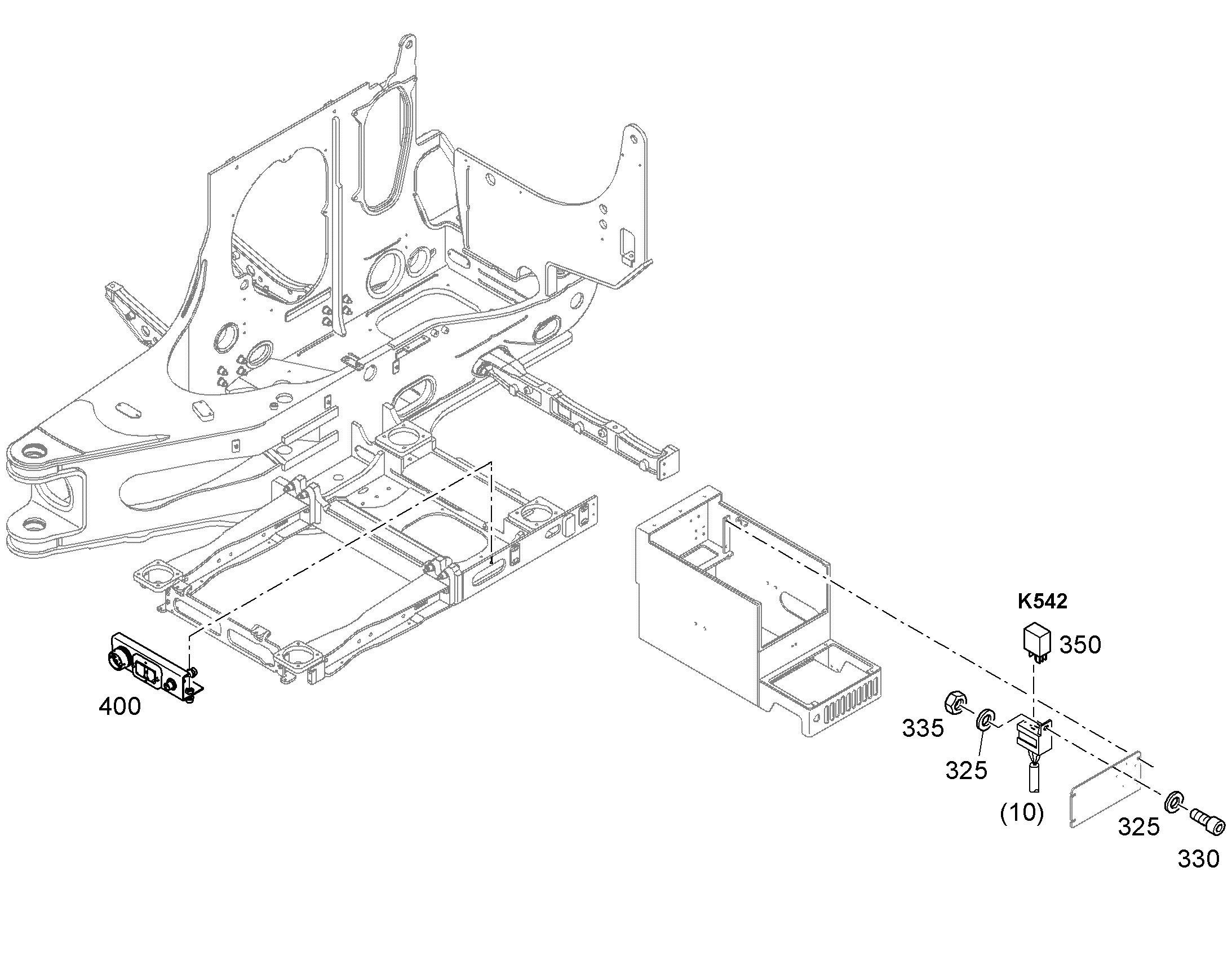 ДЕТАЛИ КРЕПЛЕНИЯ ЭЛЕКТРОНИКИ 12894146 LIEBHERR